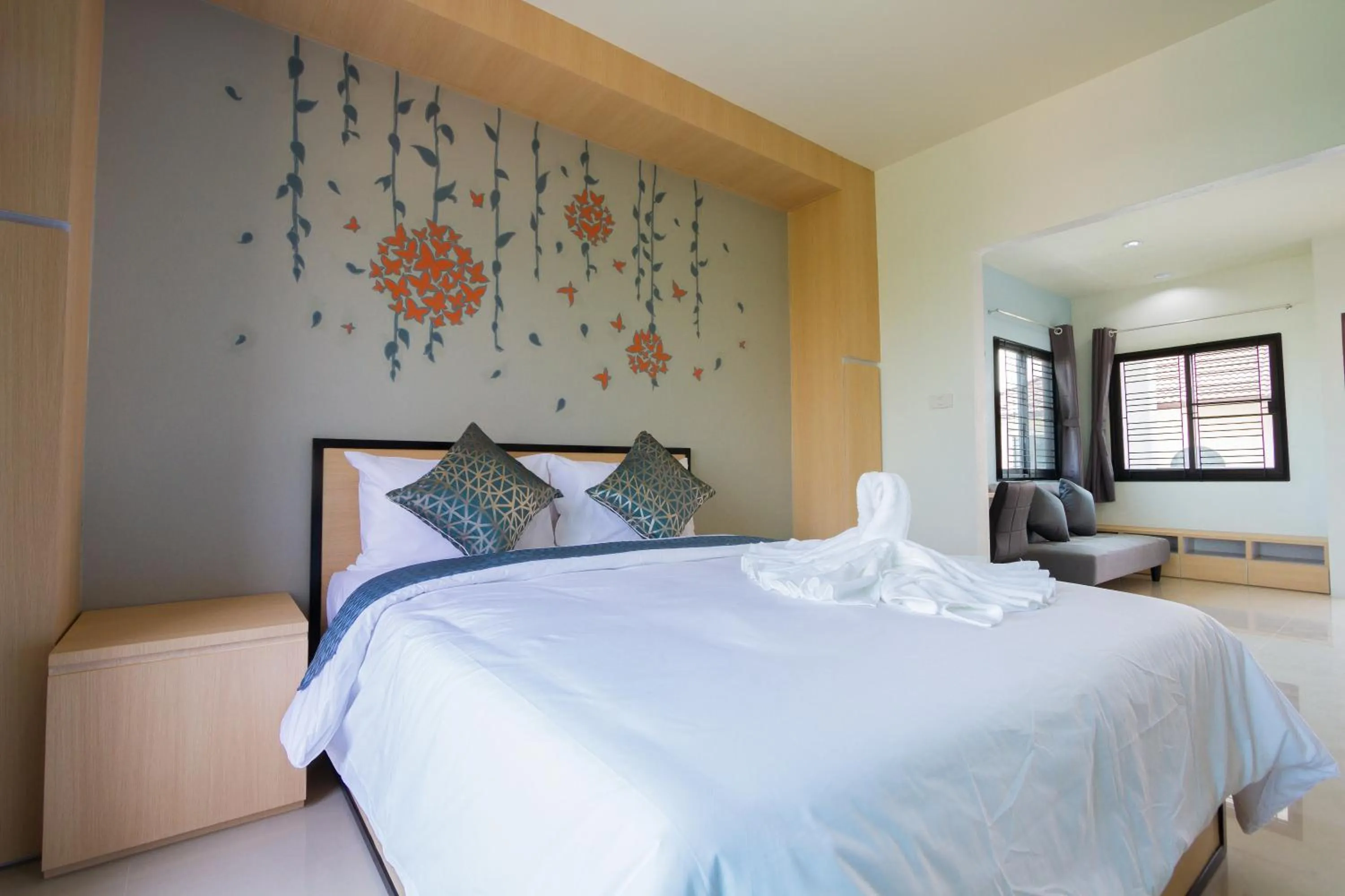 Bedroom, Bed in Sirimunta Hotel Chiang Rai Suite & Residence