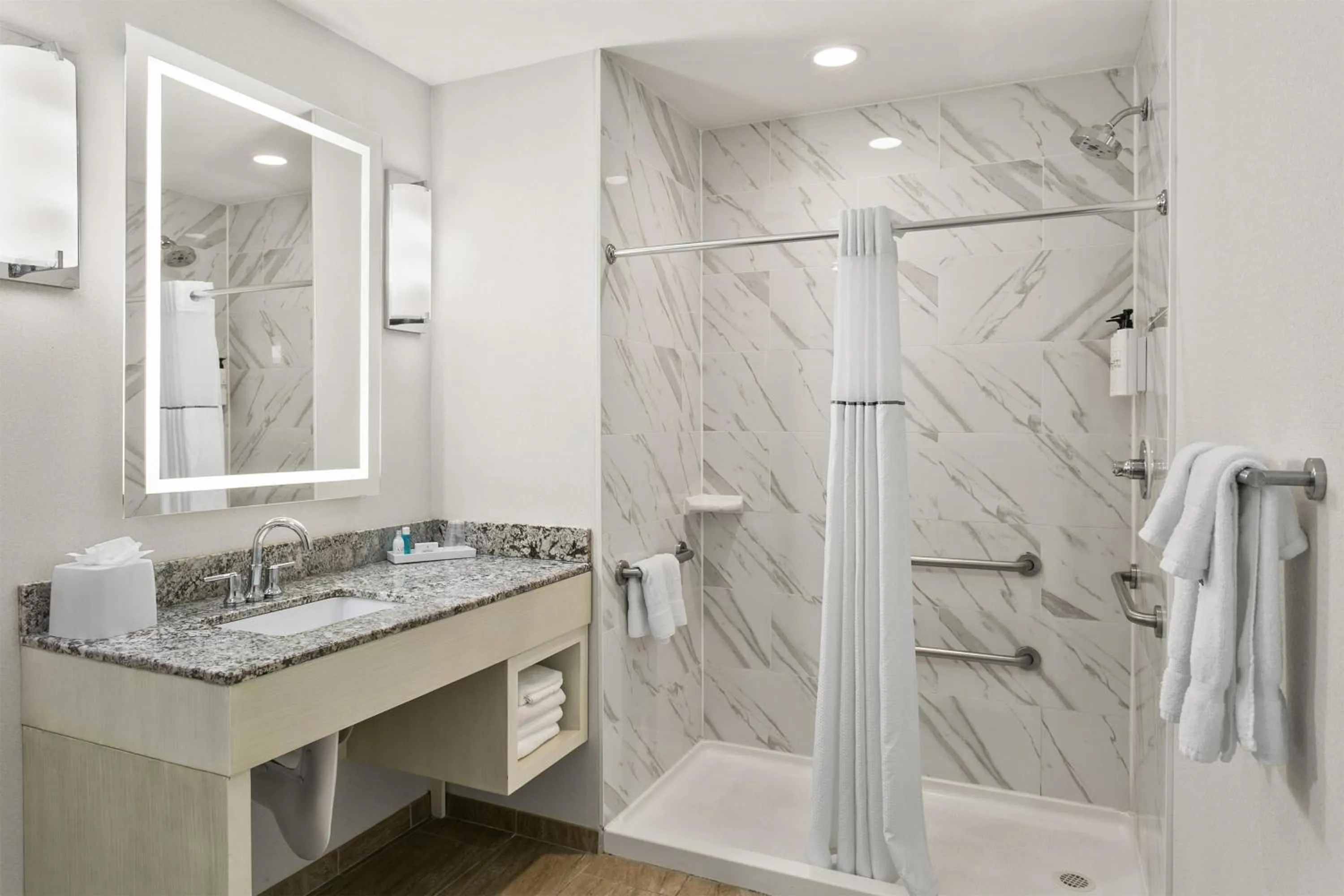 Shower in Sonesta Hotel Baltimore Inner Harbor