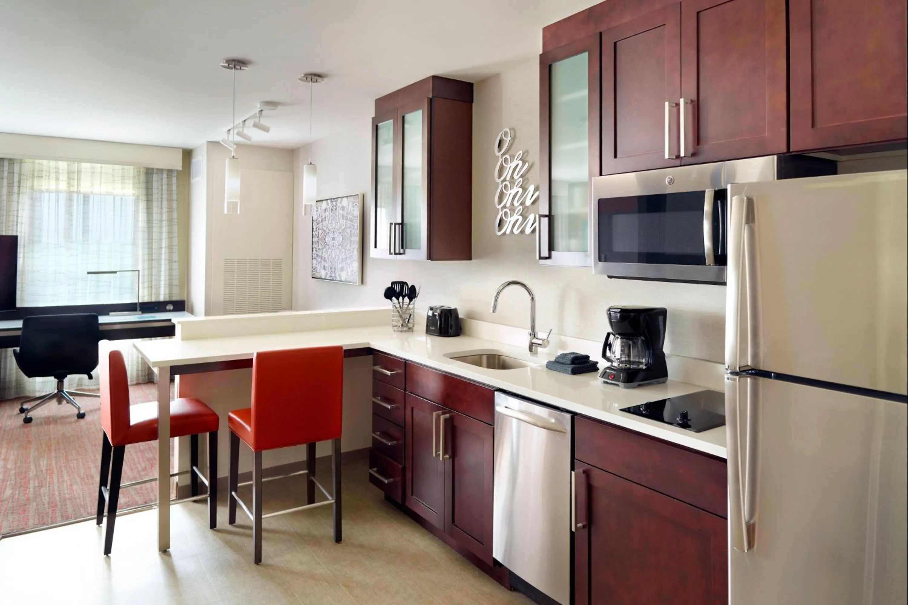 Kitchen or kitchenette in Residence Inn by Marriott Columbus OSU