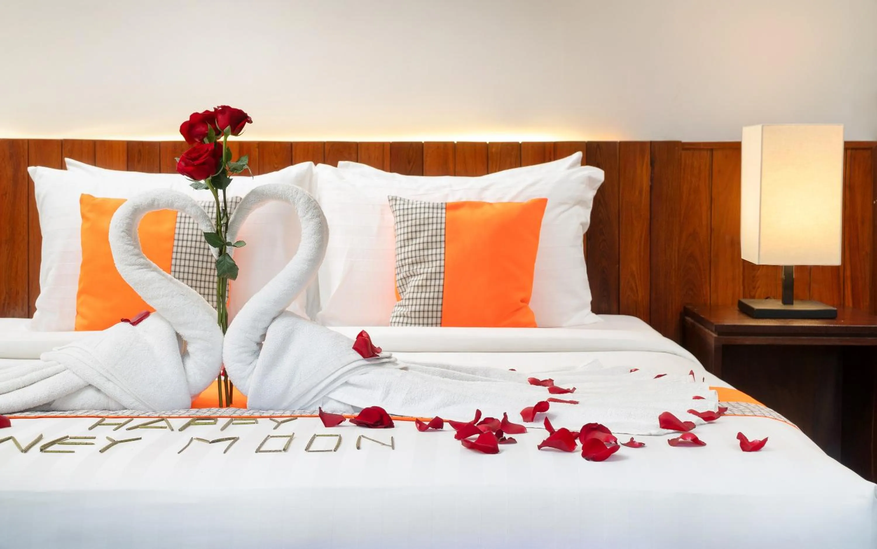 Bed in Indra Angkor Residence