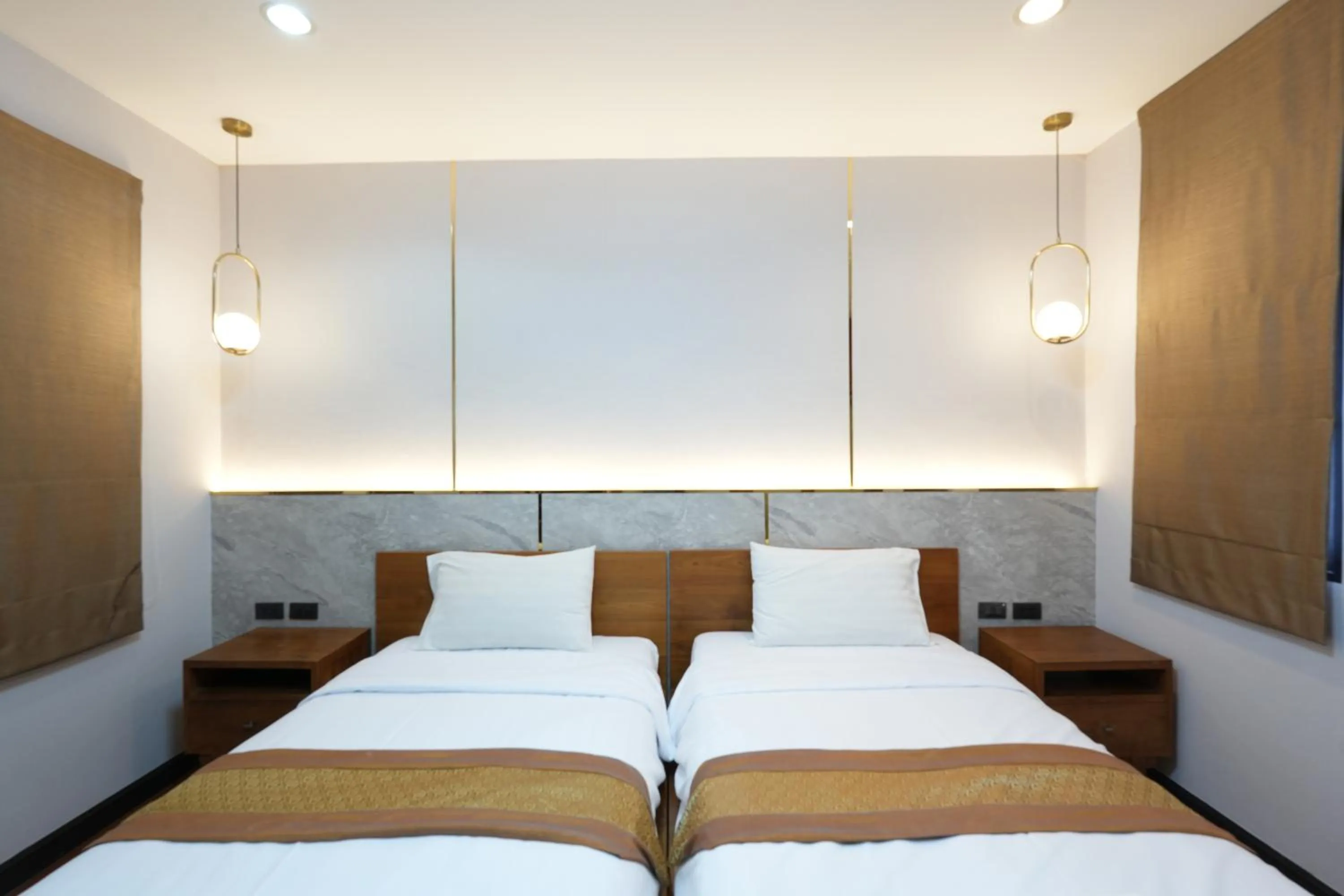 Bedroom, Bed in รมิดา พูล วิลล่า พัทยา Ramida Pool Villa Pattaya