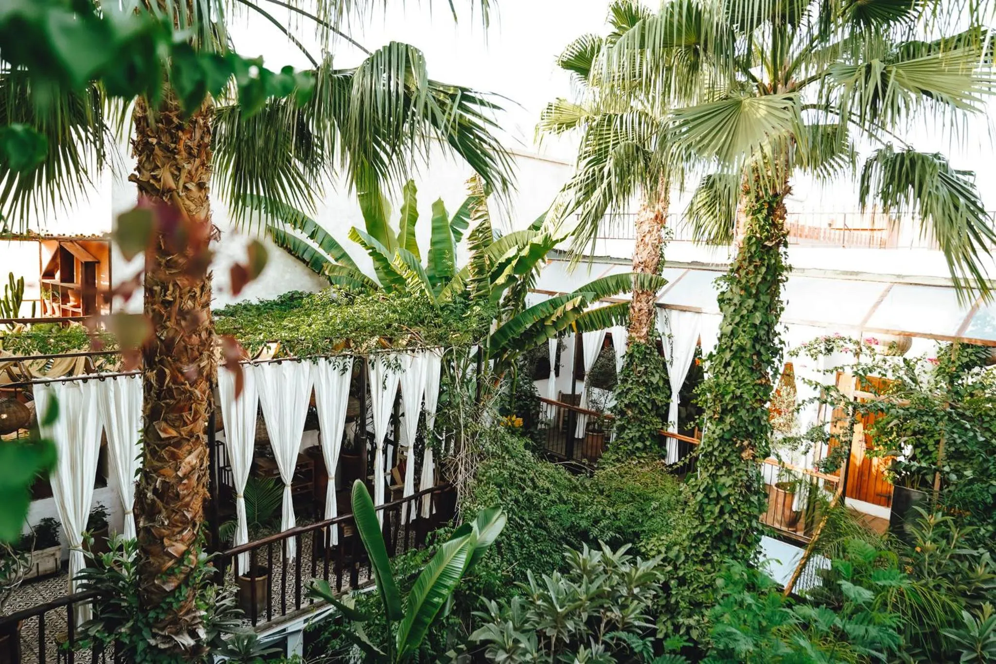 Garden in La Ferme Medina