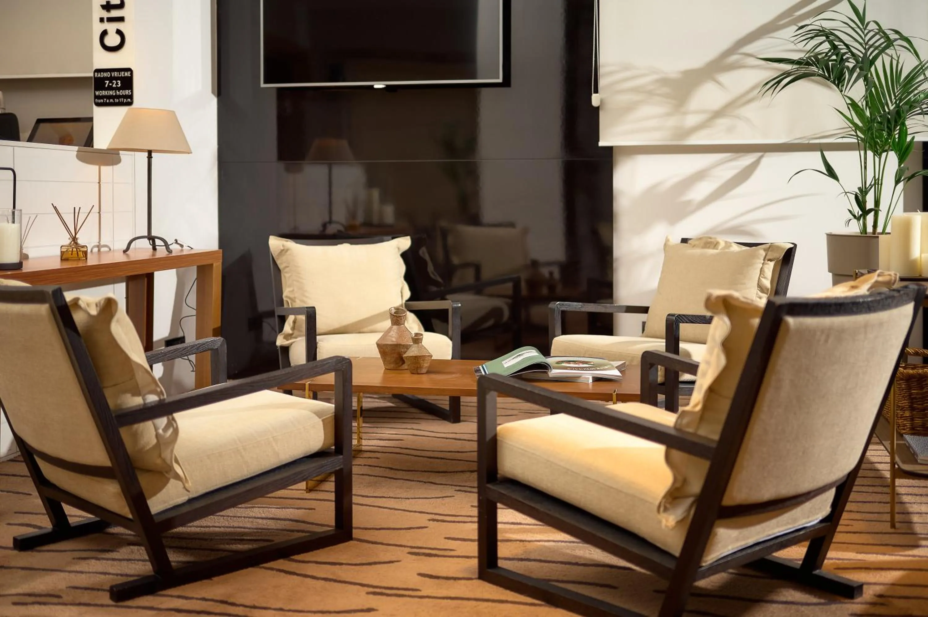 Lobby or reception in Hotel Atrium