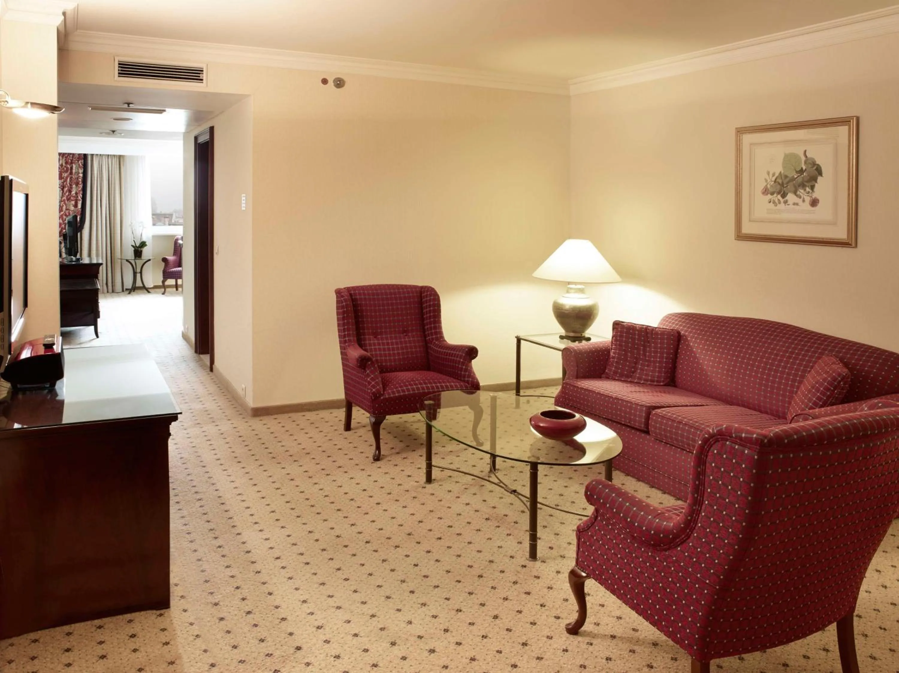 Living room in Hilton Antwerp Old Town