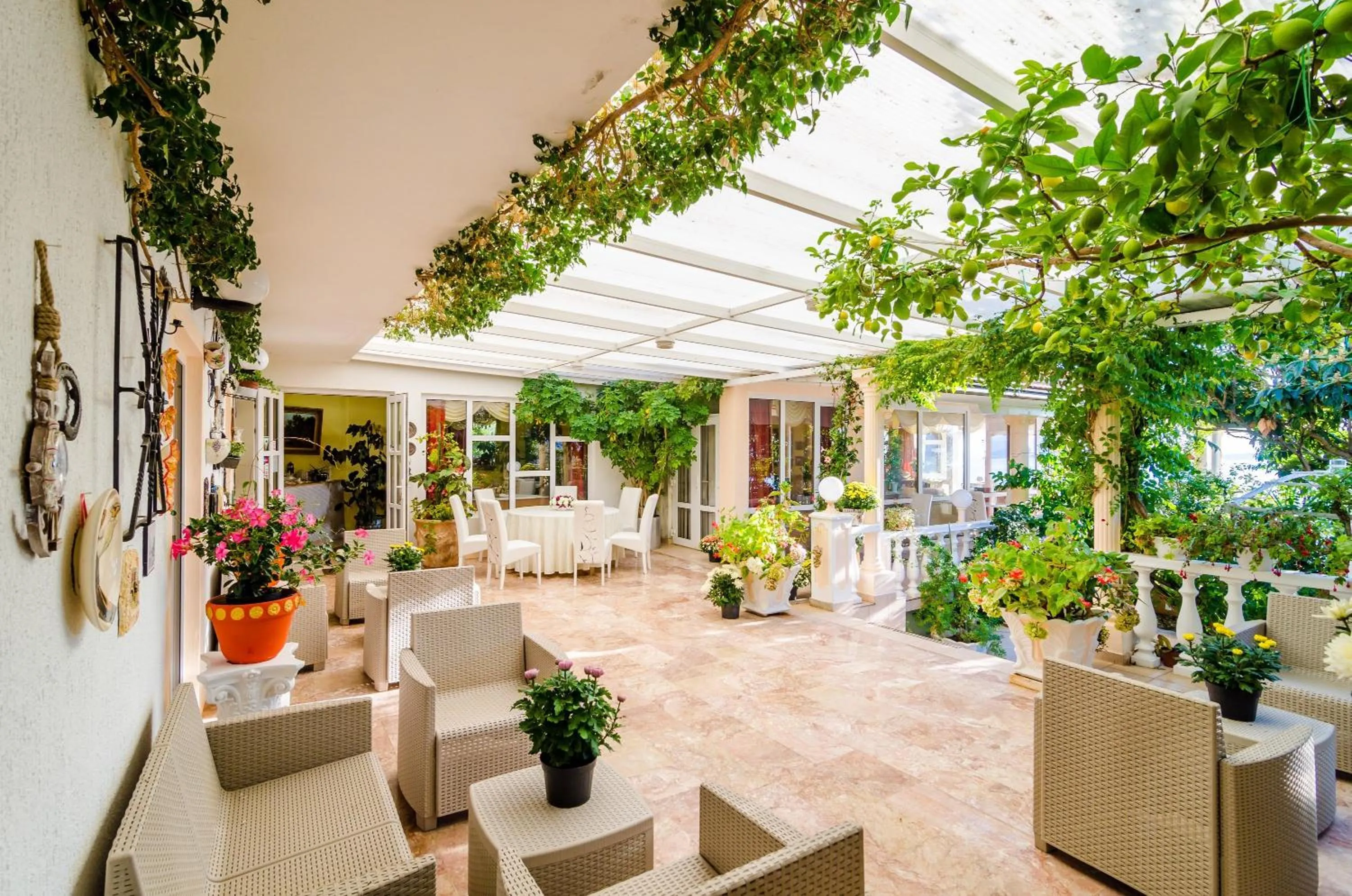 Seating area in Hotel Pansion Villa Antonio