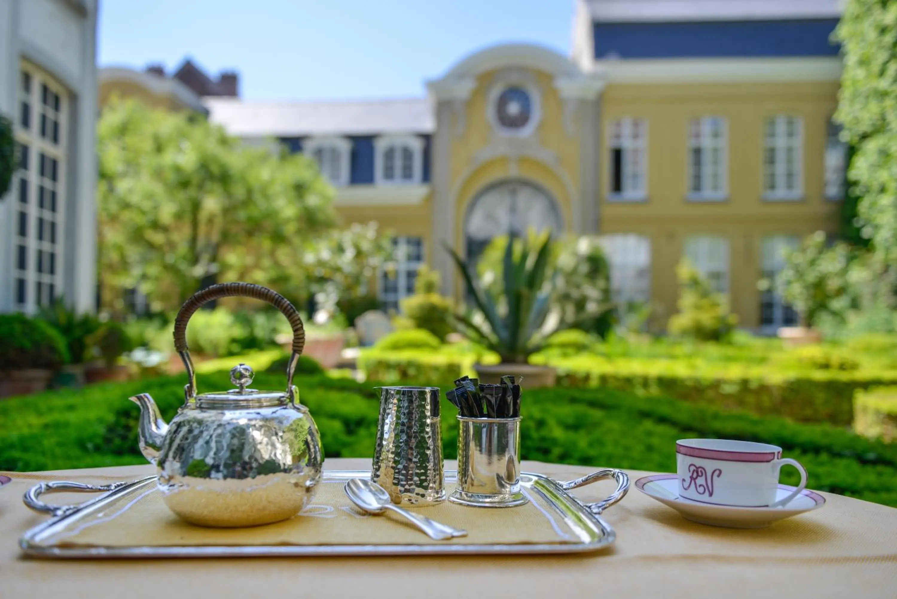 Garden view in B&B The Verhaegen