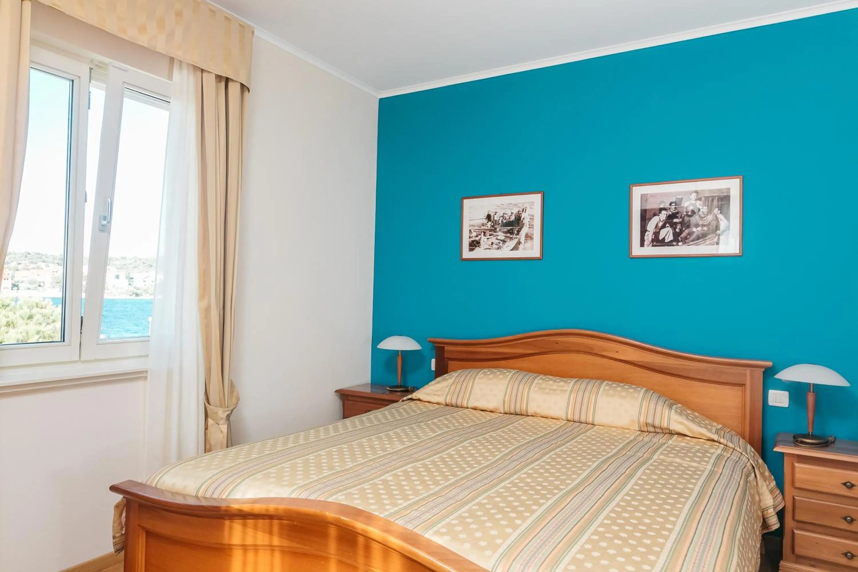 Bed in Hotel Spongiola