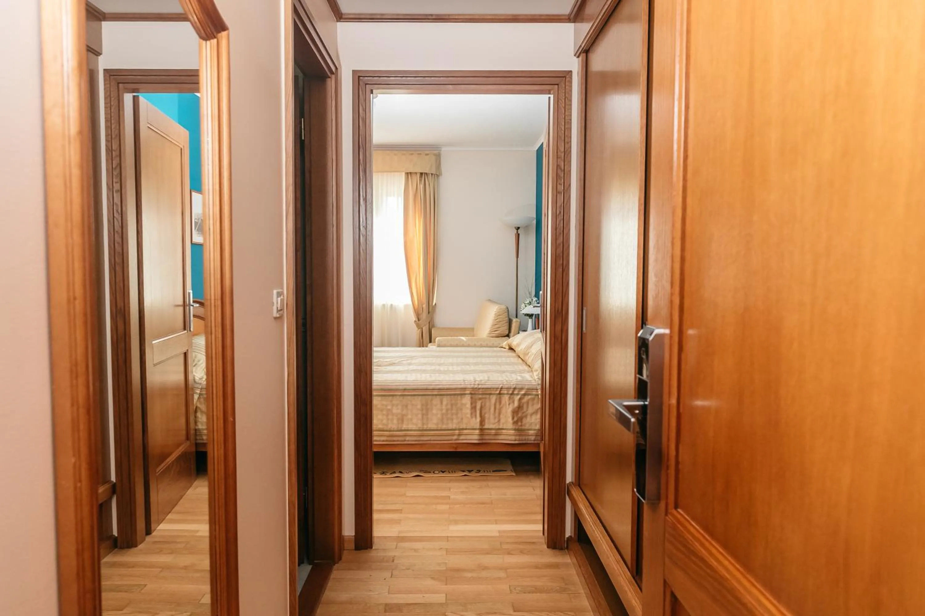 Bed in Hotel Spongiola