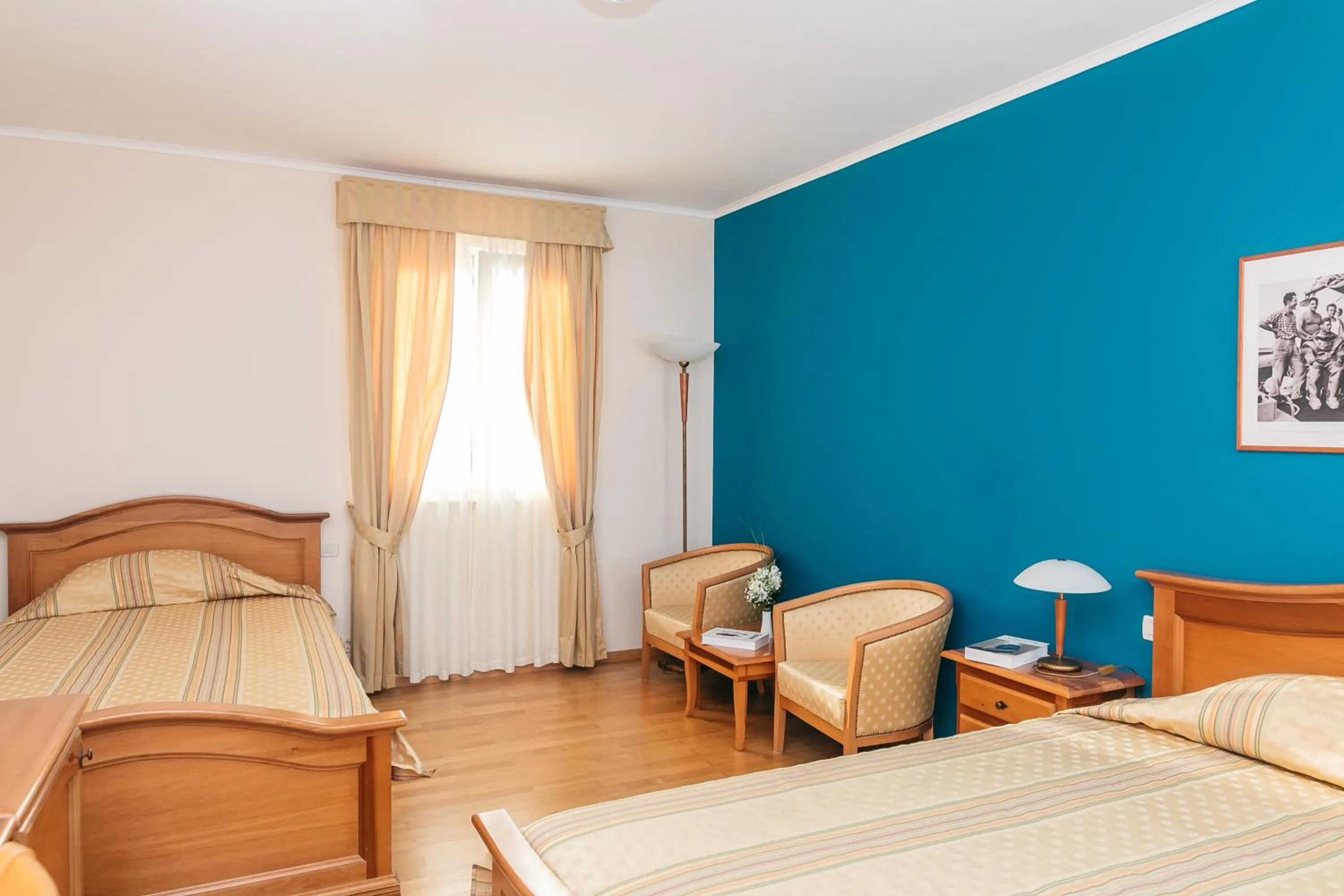 Bed in Hotel Spongiola