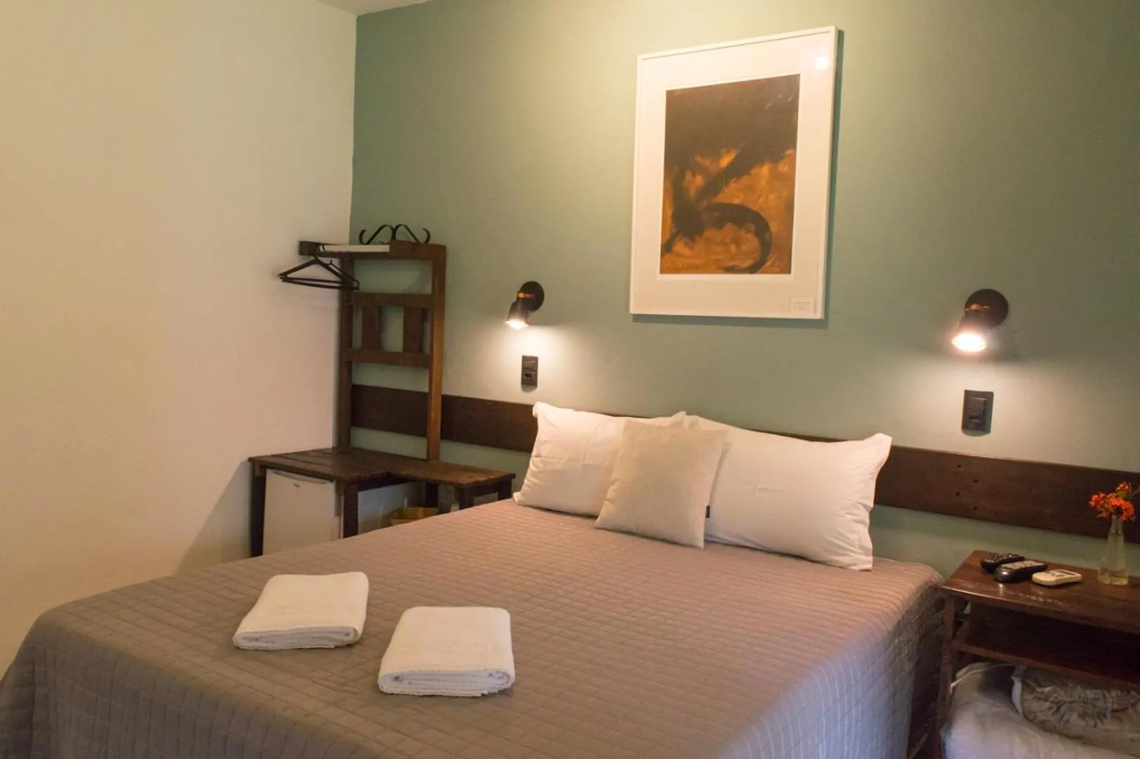 Bed in Pousada Quintal da Prosa