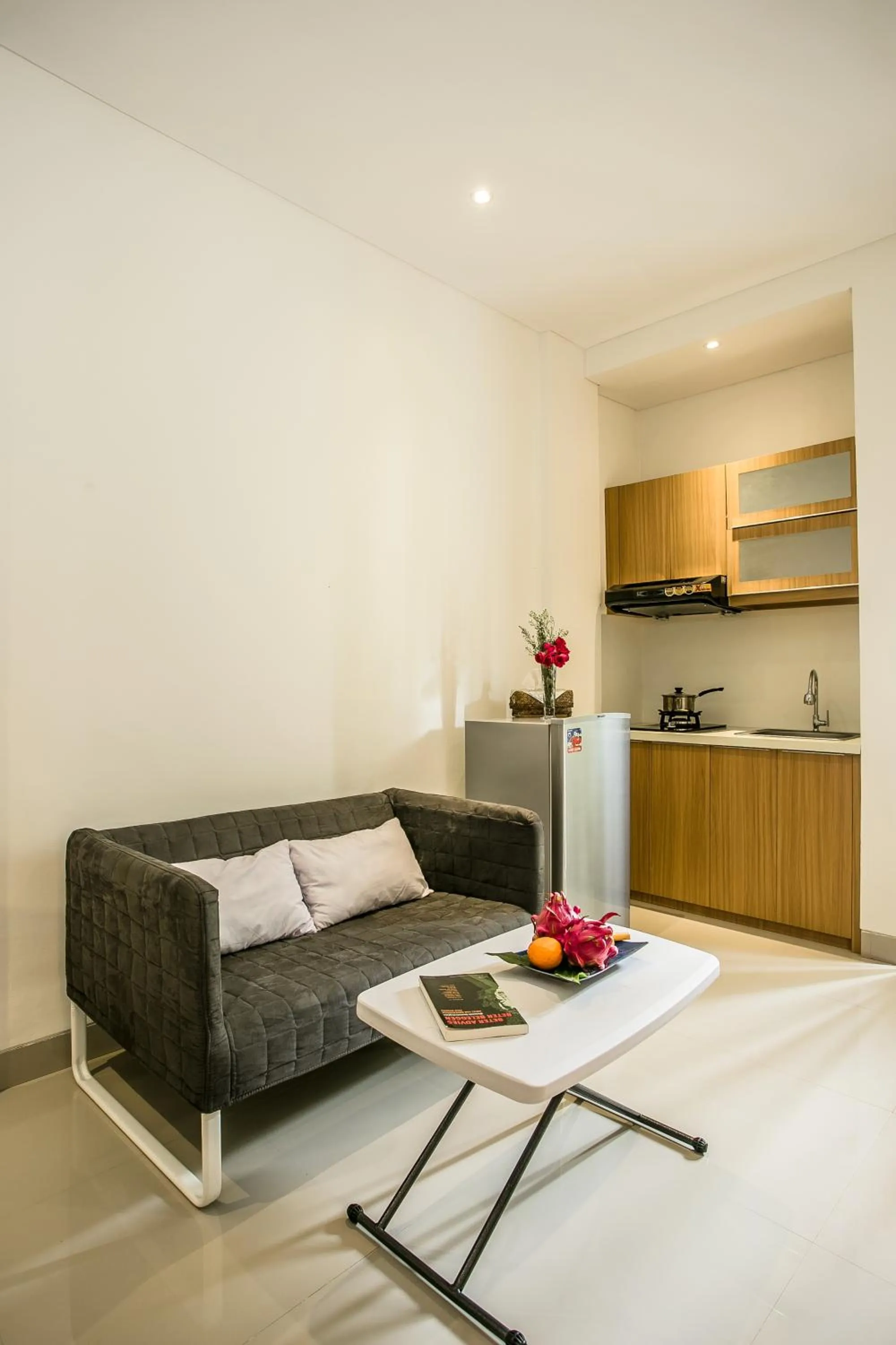 Kitchen or kitchenette in Deva Bali Apartement