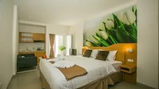 Bed in Deva Bali Apartement