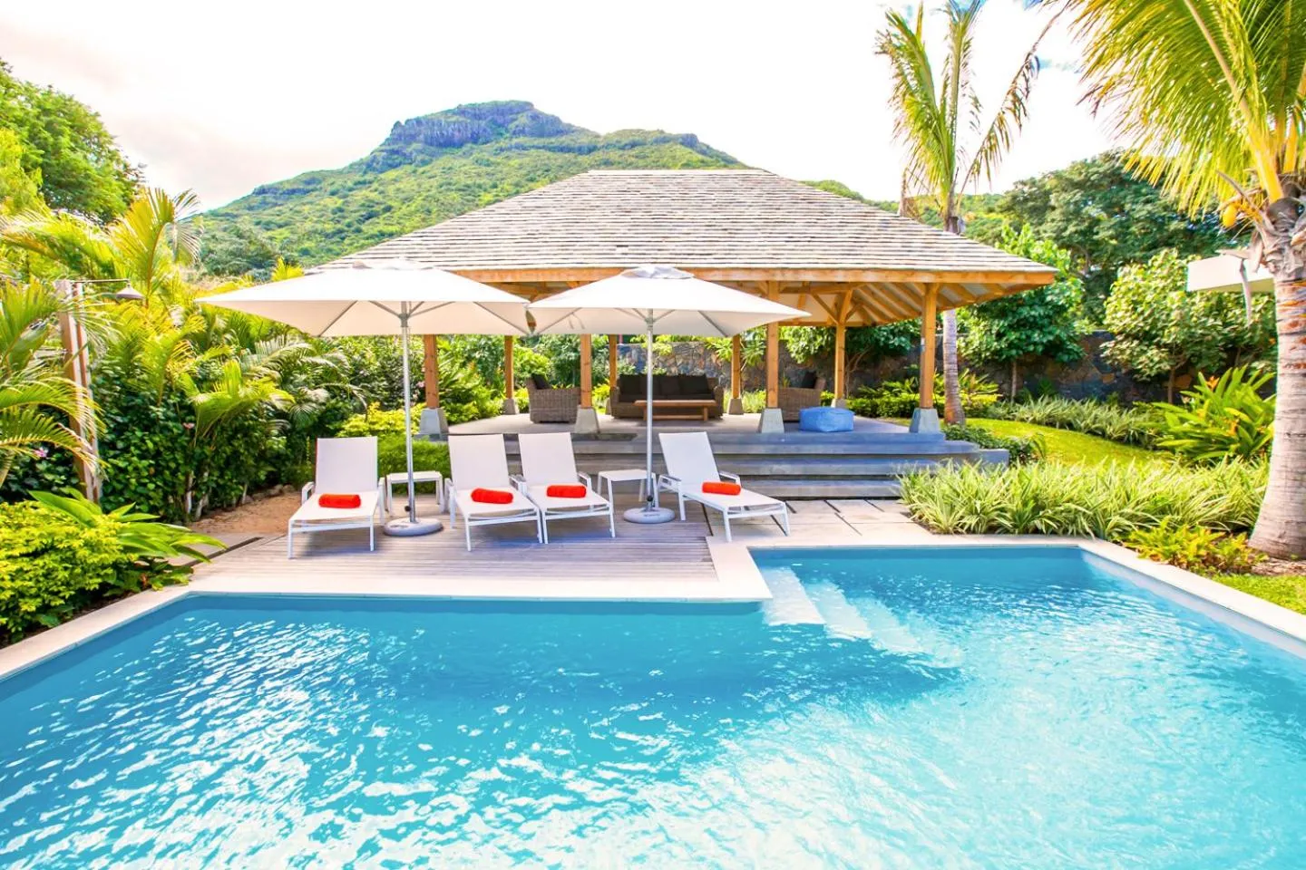 Garden in Marguery Villas by MJ Holidays