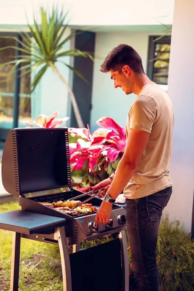 BBQ facilities in Marguery Villas by MJ Holidays