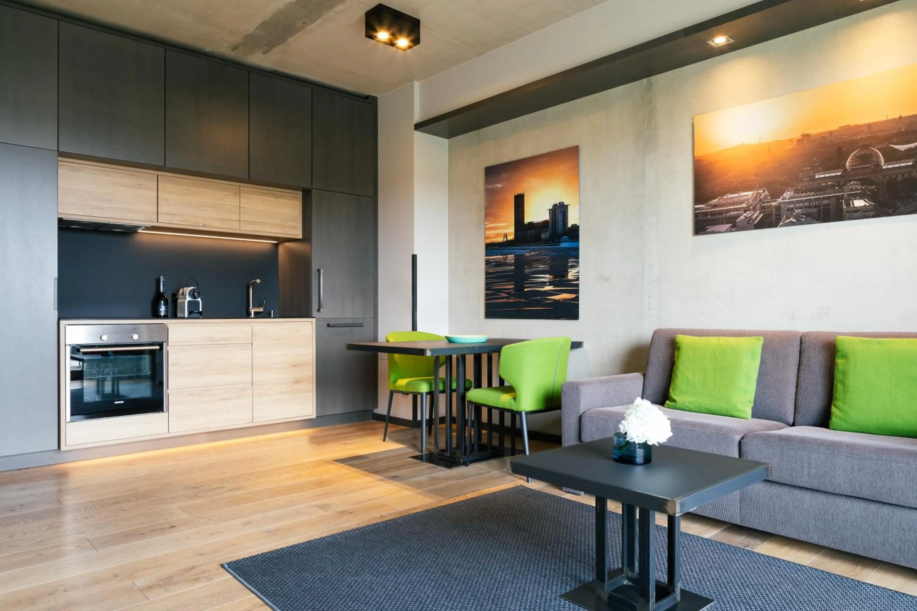 Kitchen or kitchenette in Downtown Apartments Mitte