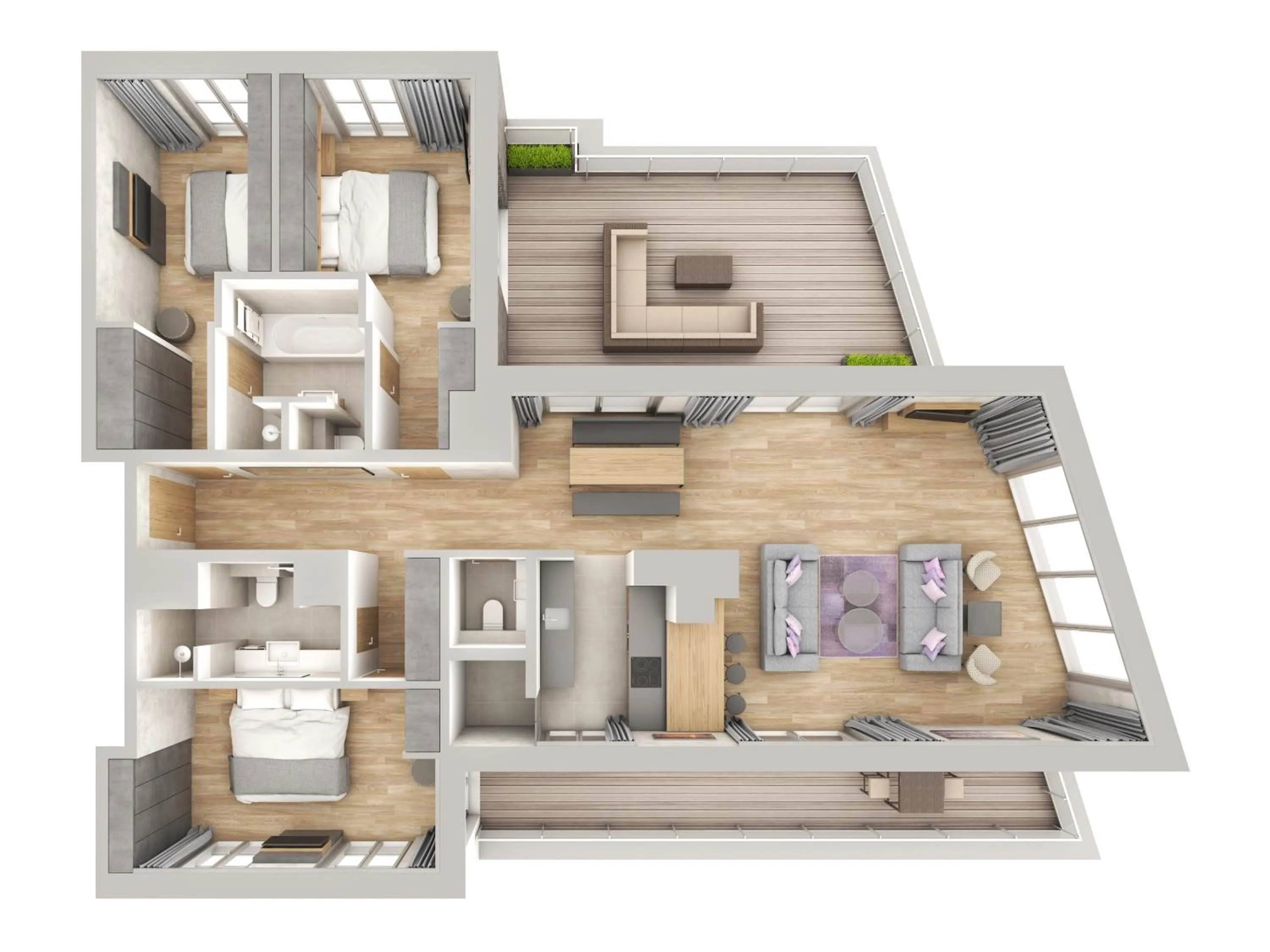 Floor plan in Downtown Apartments Mitte