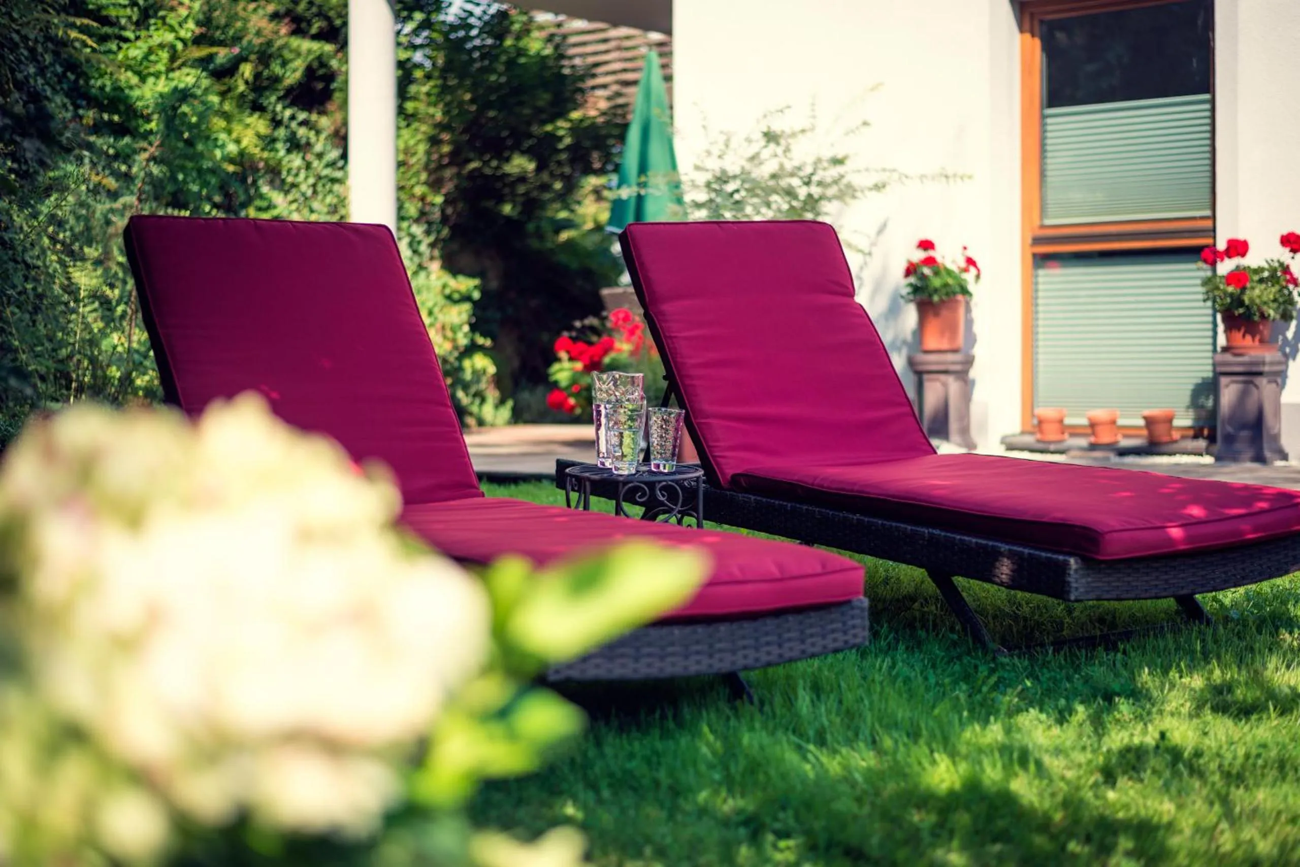 Garden in ride & relax Aparthotel Schwarz