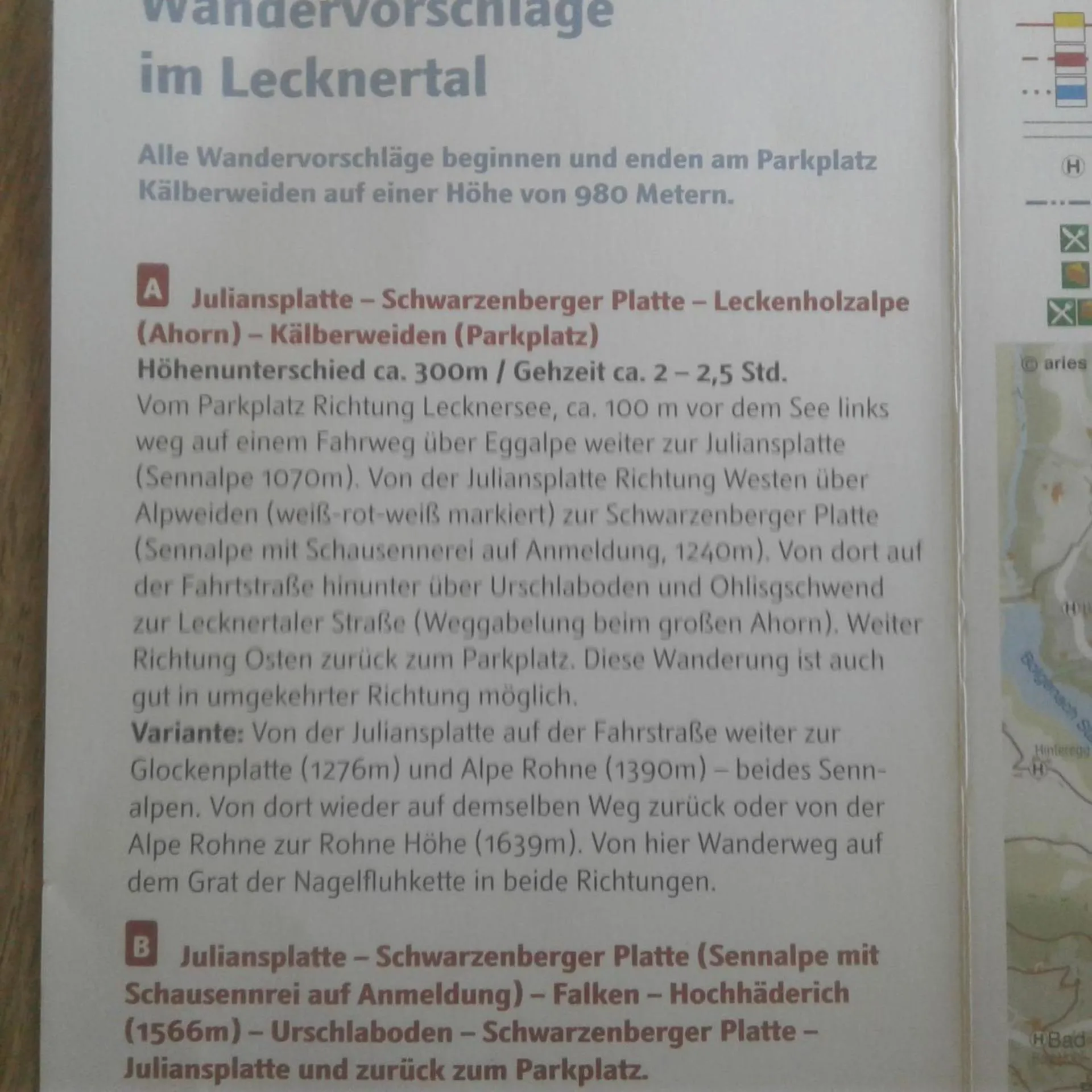 Hiking in Ferienhütte Kälberweide