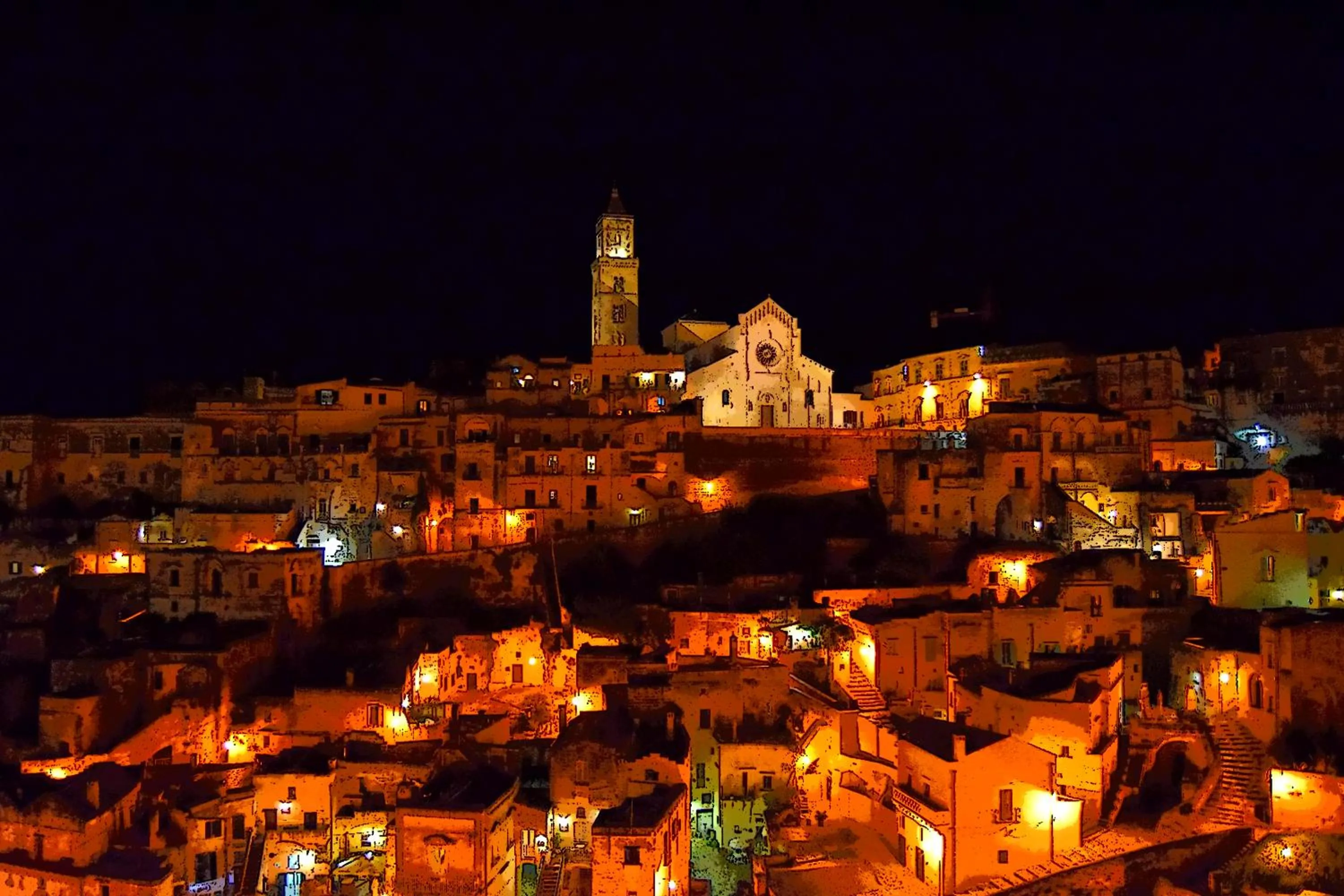 Night in Roseus La Casa Vacanze nei Sassi