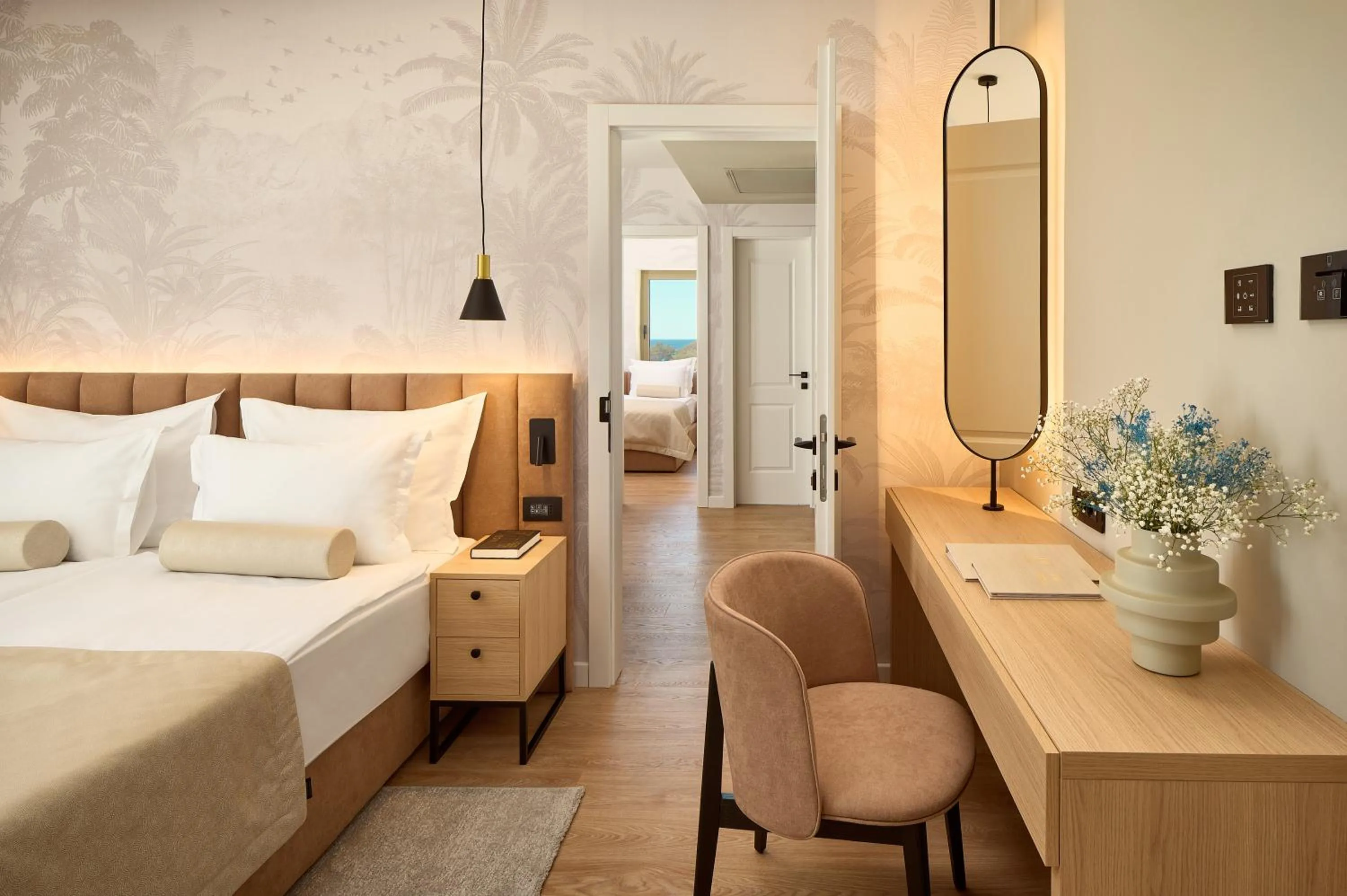 Bedroom, Bed in Hotel Moeesy, Blue & Green Oasis - Adults Only