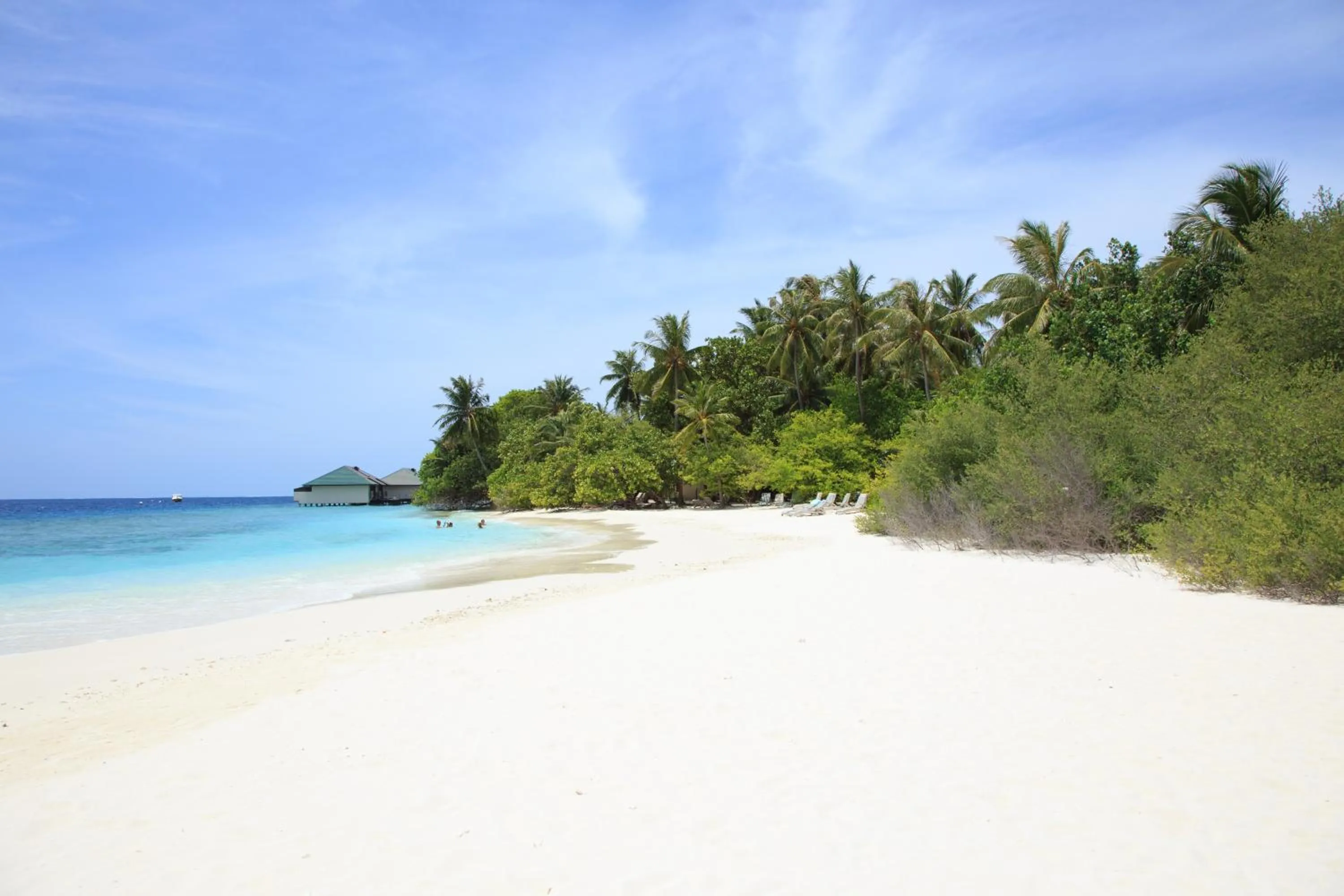 Beach in Embudu Village Maldives
