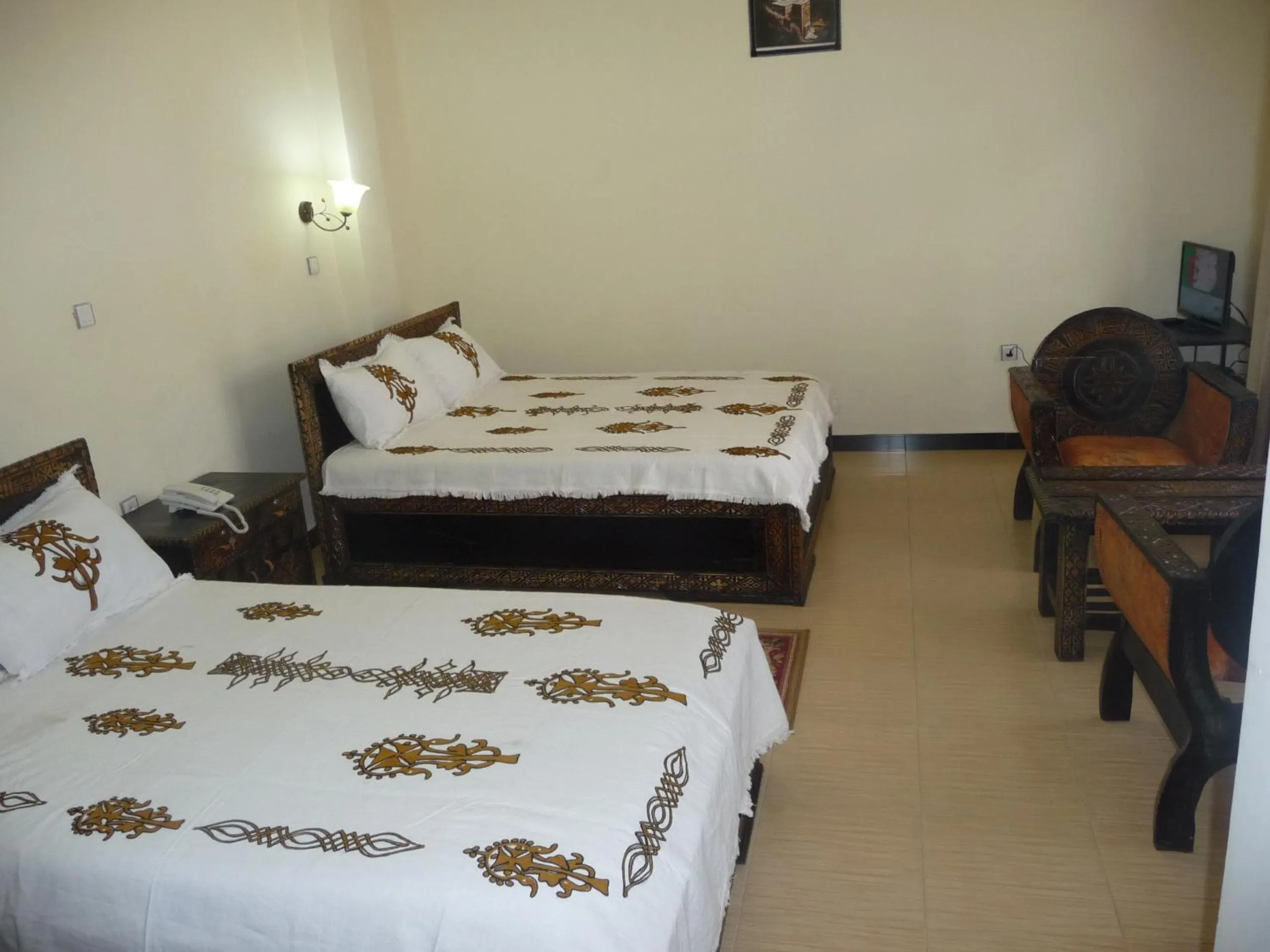 Bed in Honey Land Hotel Lalibela