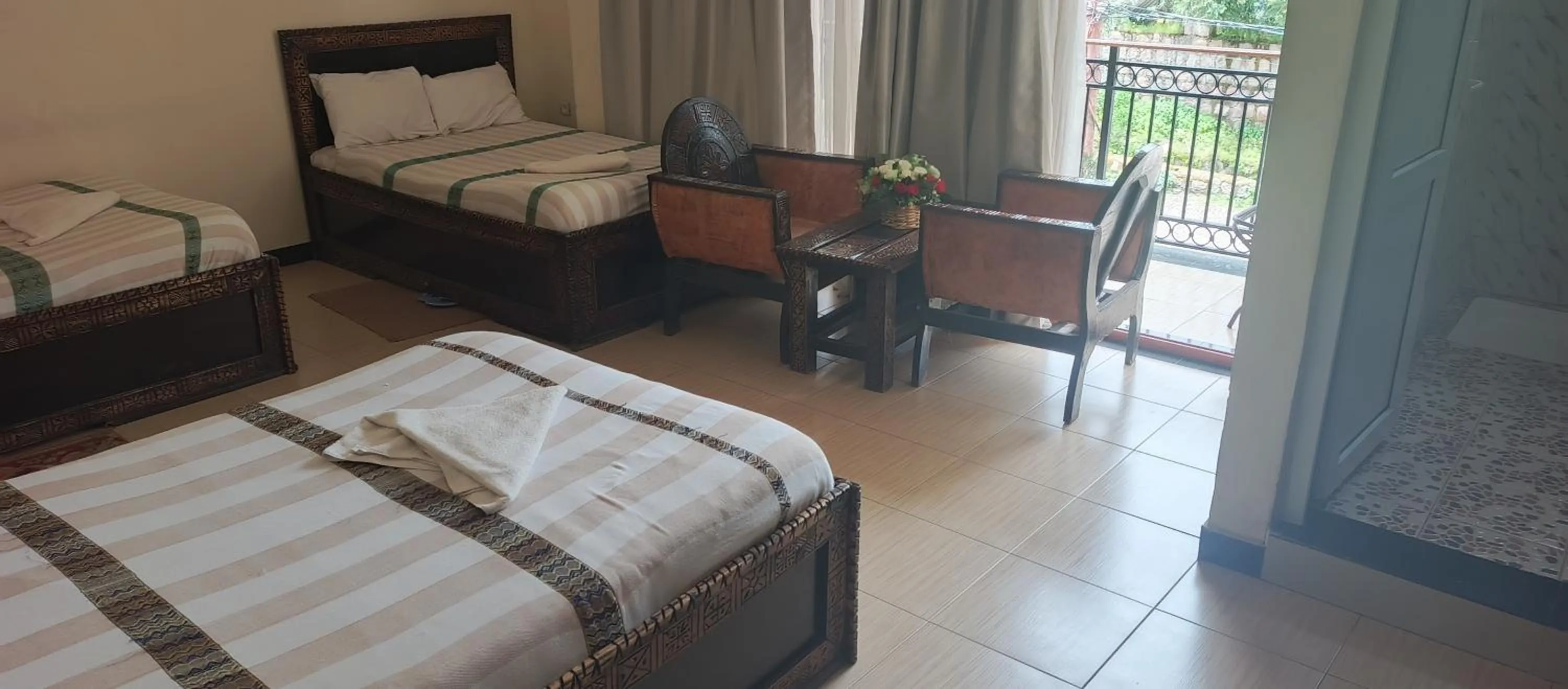 Bed in Honey Land Hotel Lalibela