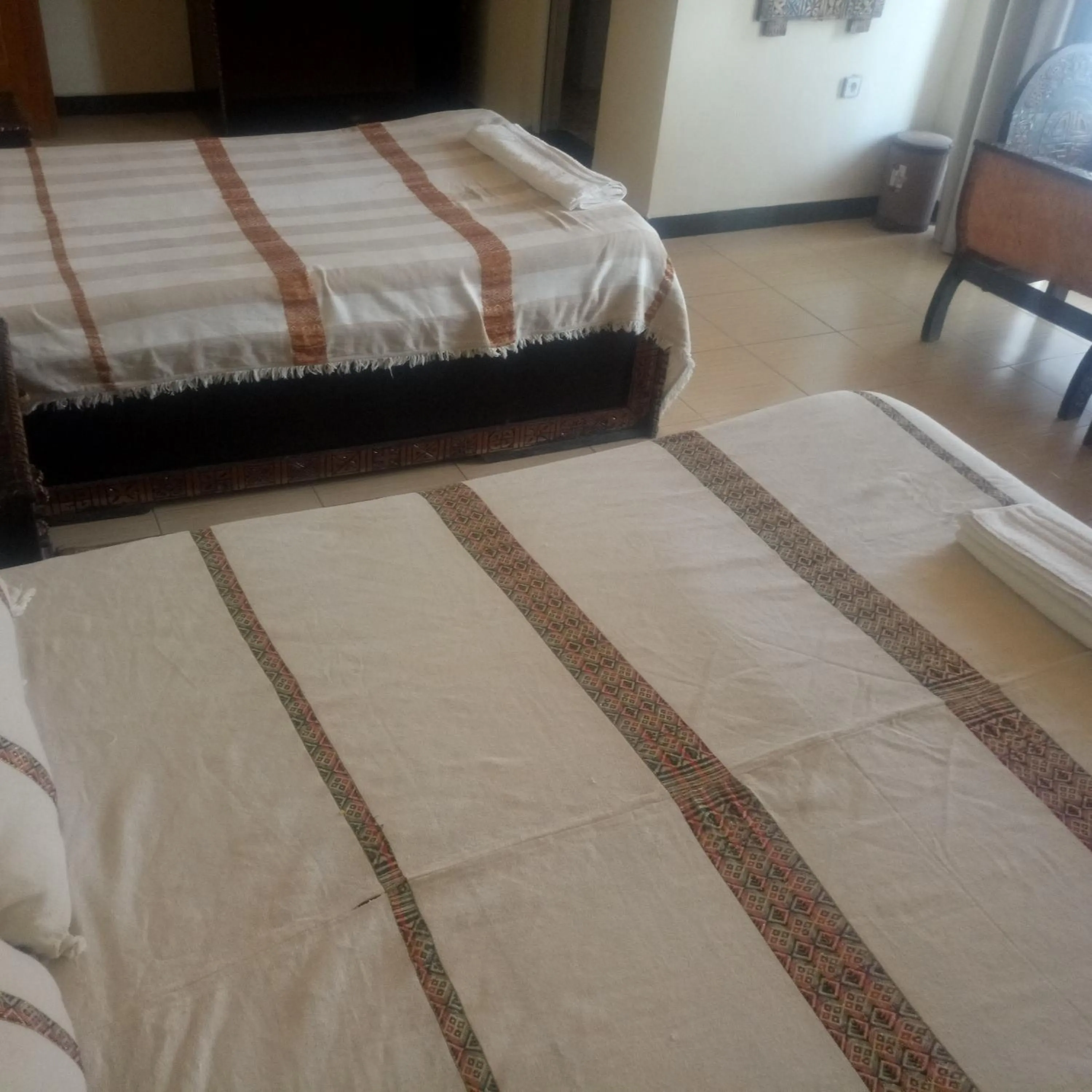 Bed in Honey Land Hotel Lalibela