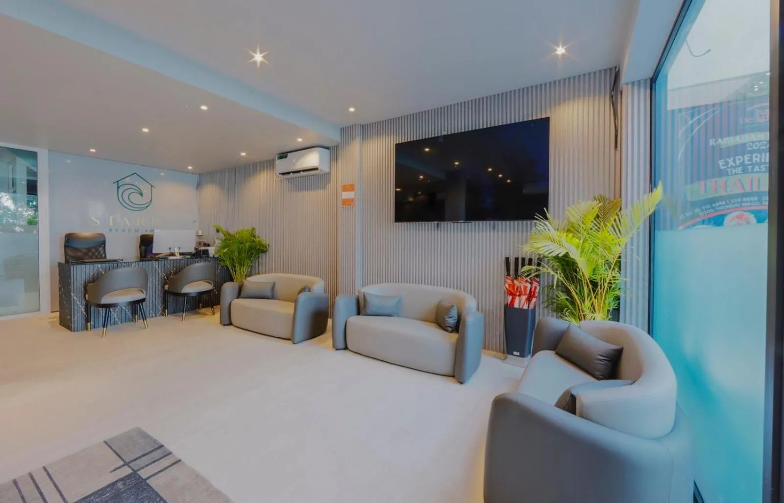 Lobby or reception, Bed in Starry Beach Inn