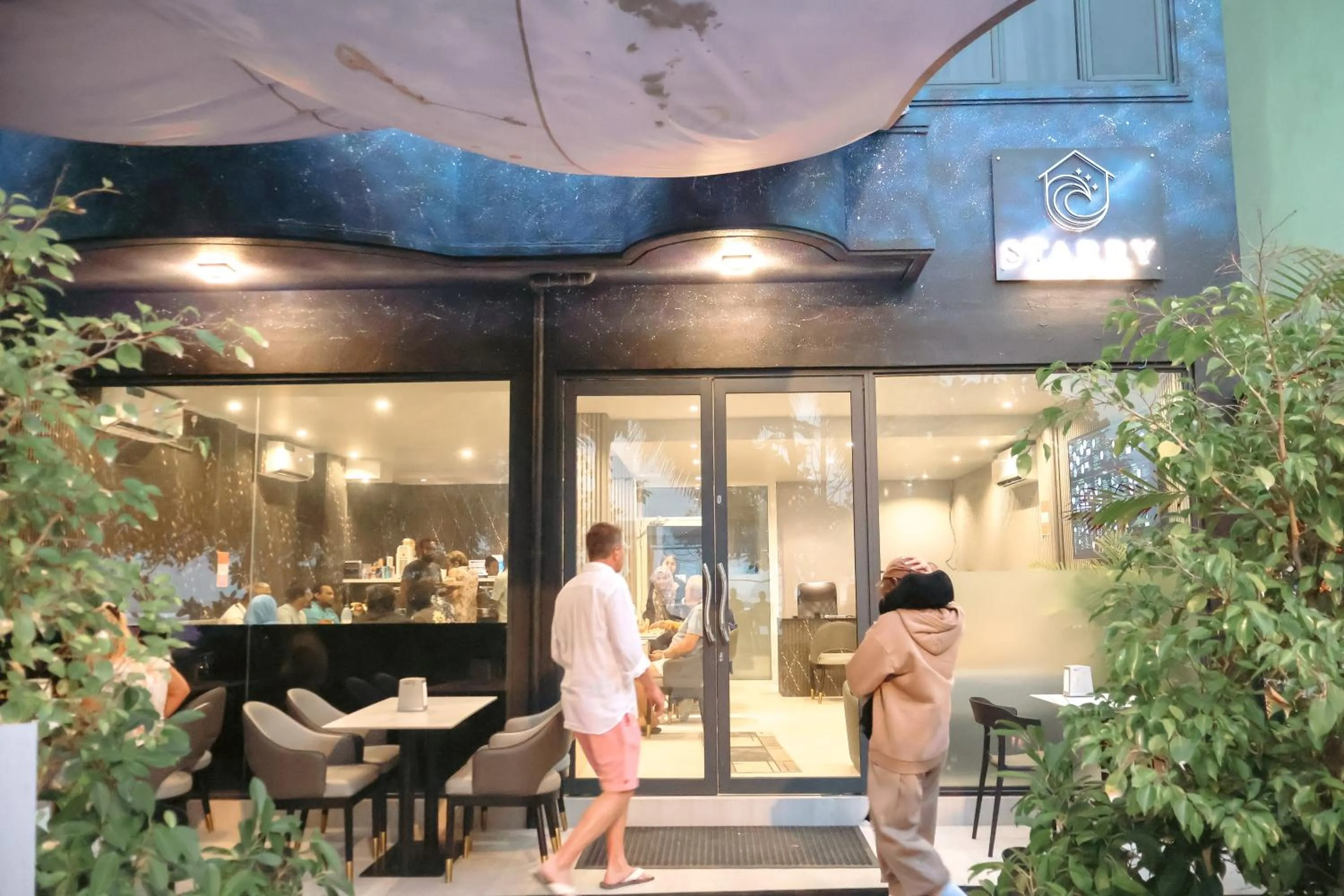 People in Starry Beach Inn