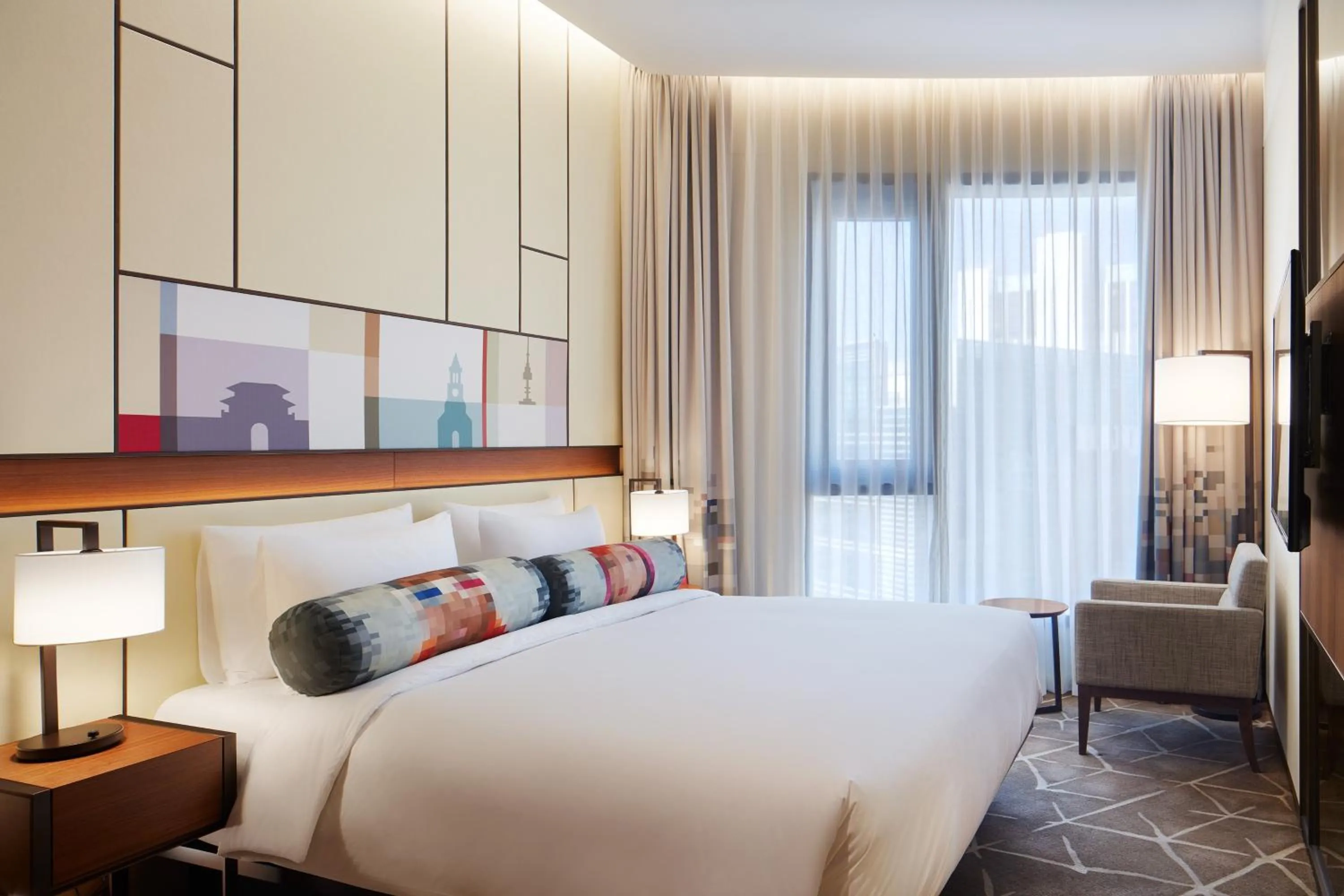 Photo of the whole room, Bed in Aloft Seoul Myeongdong