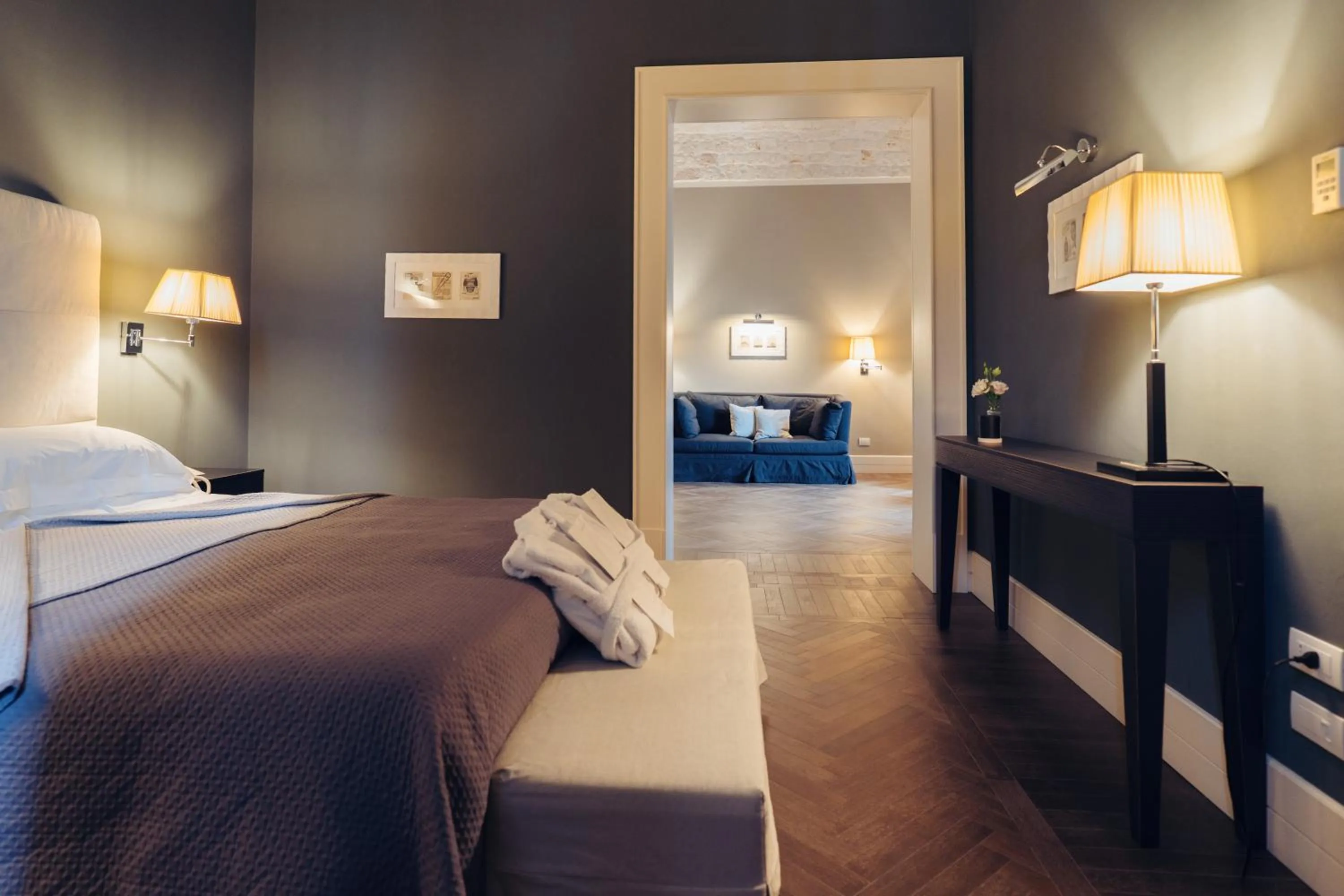 Seating area, Bed in Relais Il Santissimo