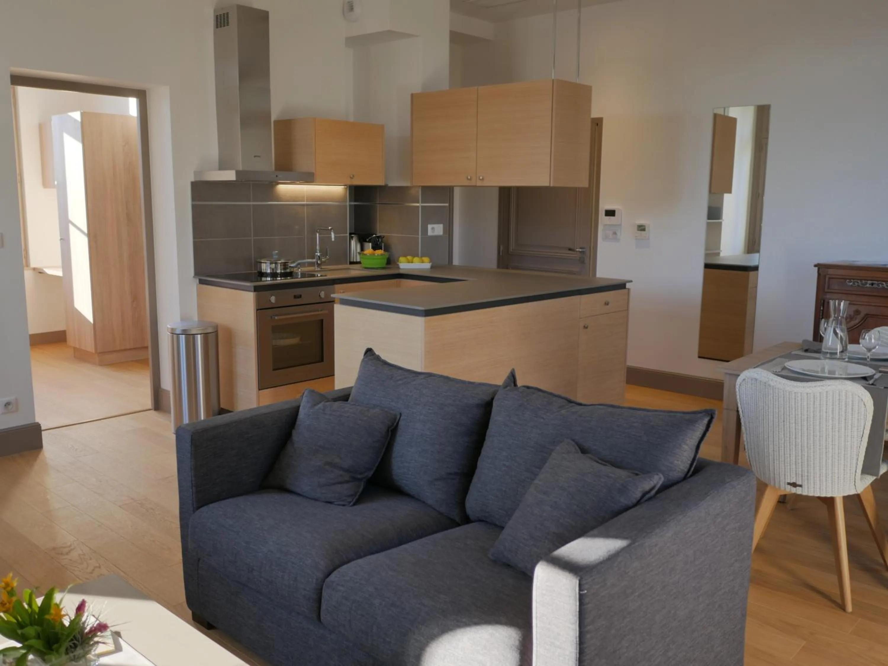 Kitchen or kitchenette in Résidence de Tourisme Central Parc Tours