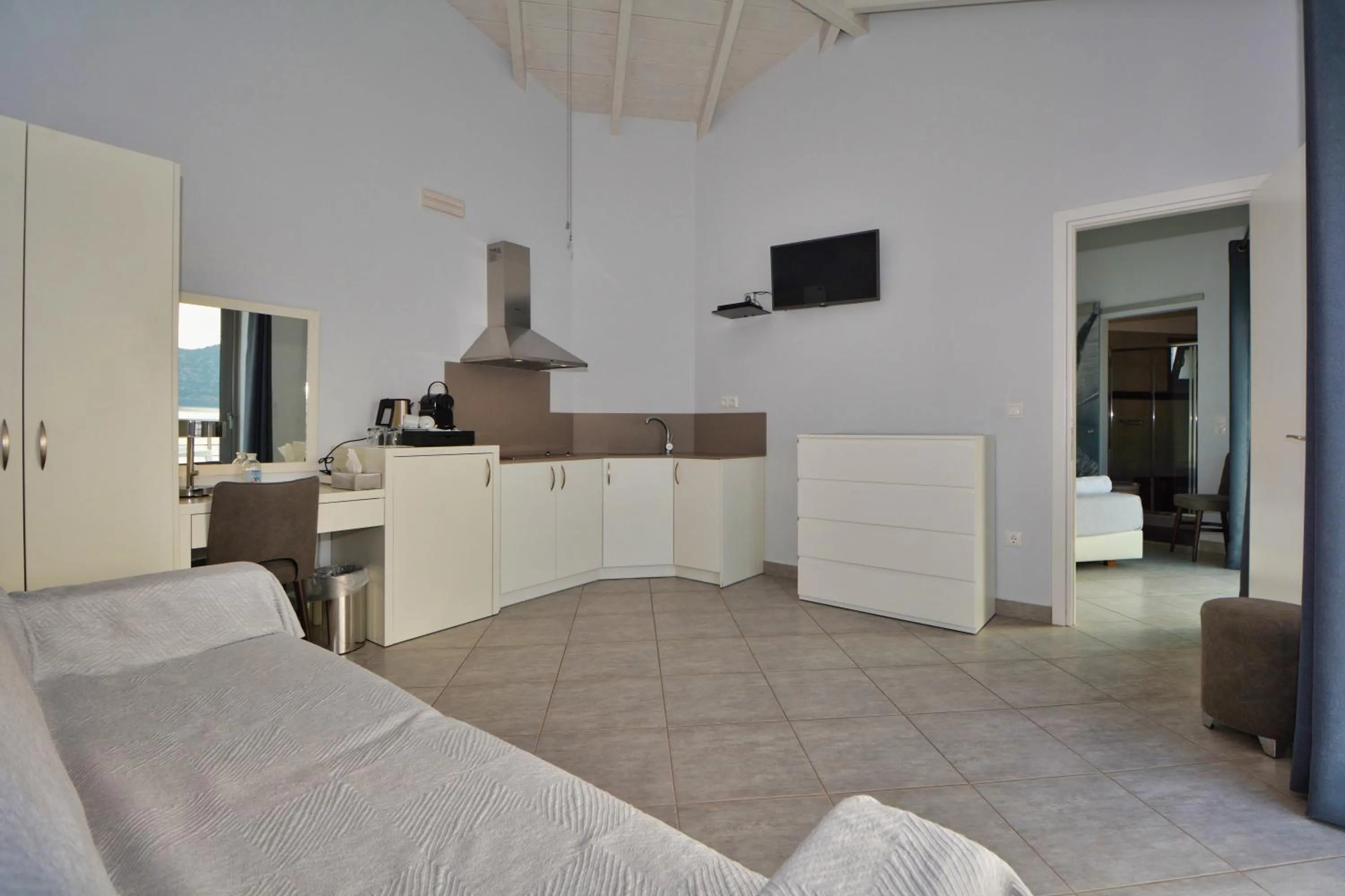 Kitchen or kitchenette in Dardiza Boutique Hotel