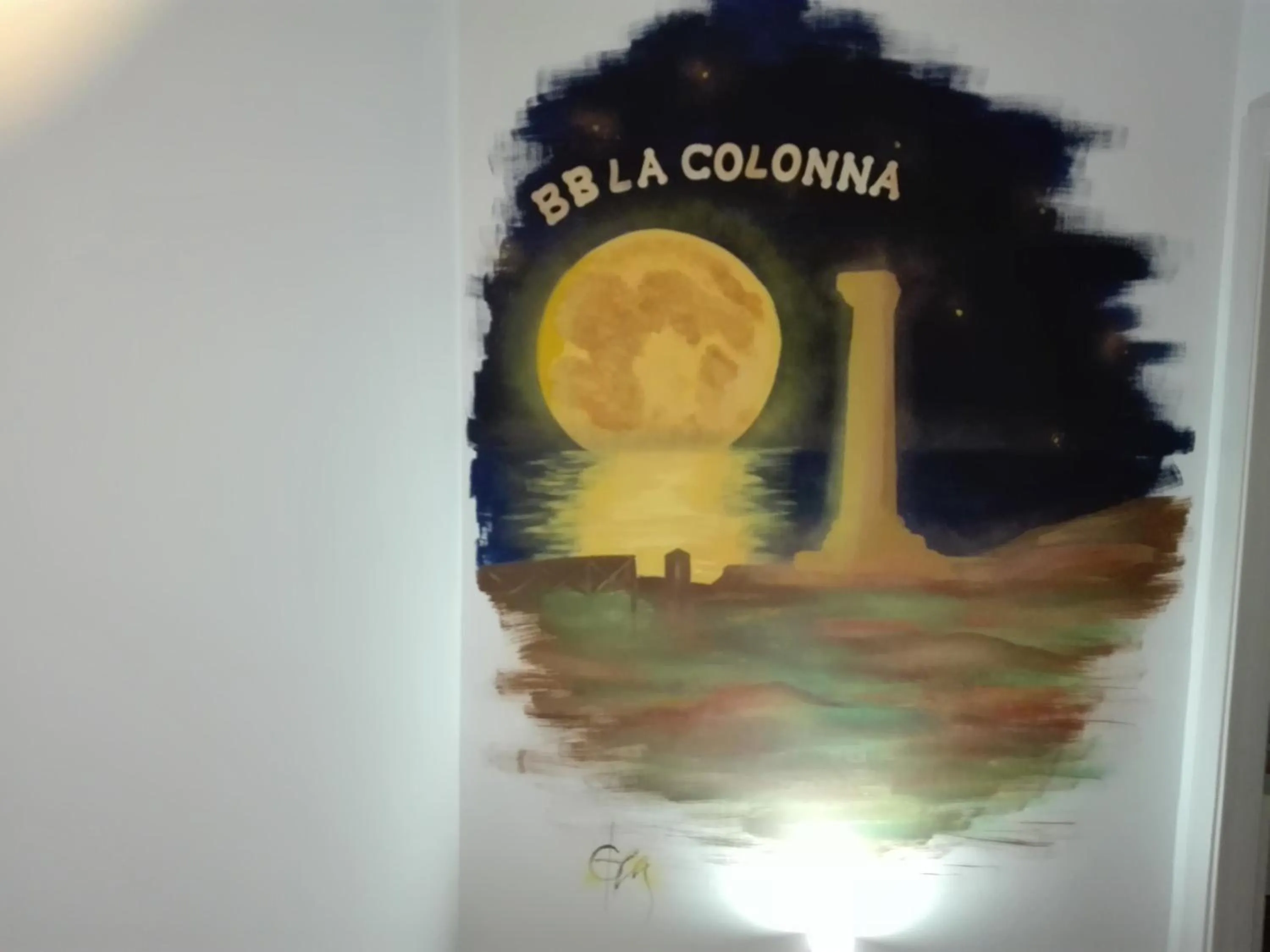 Decorative detail in B&B La Colonna