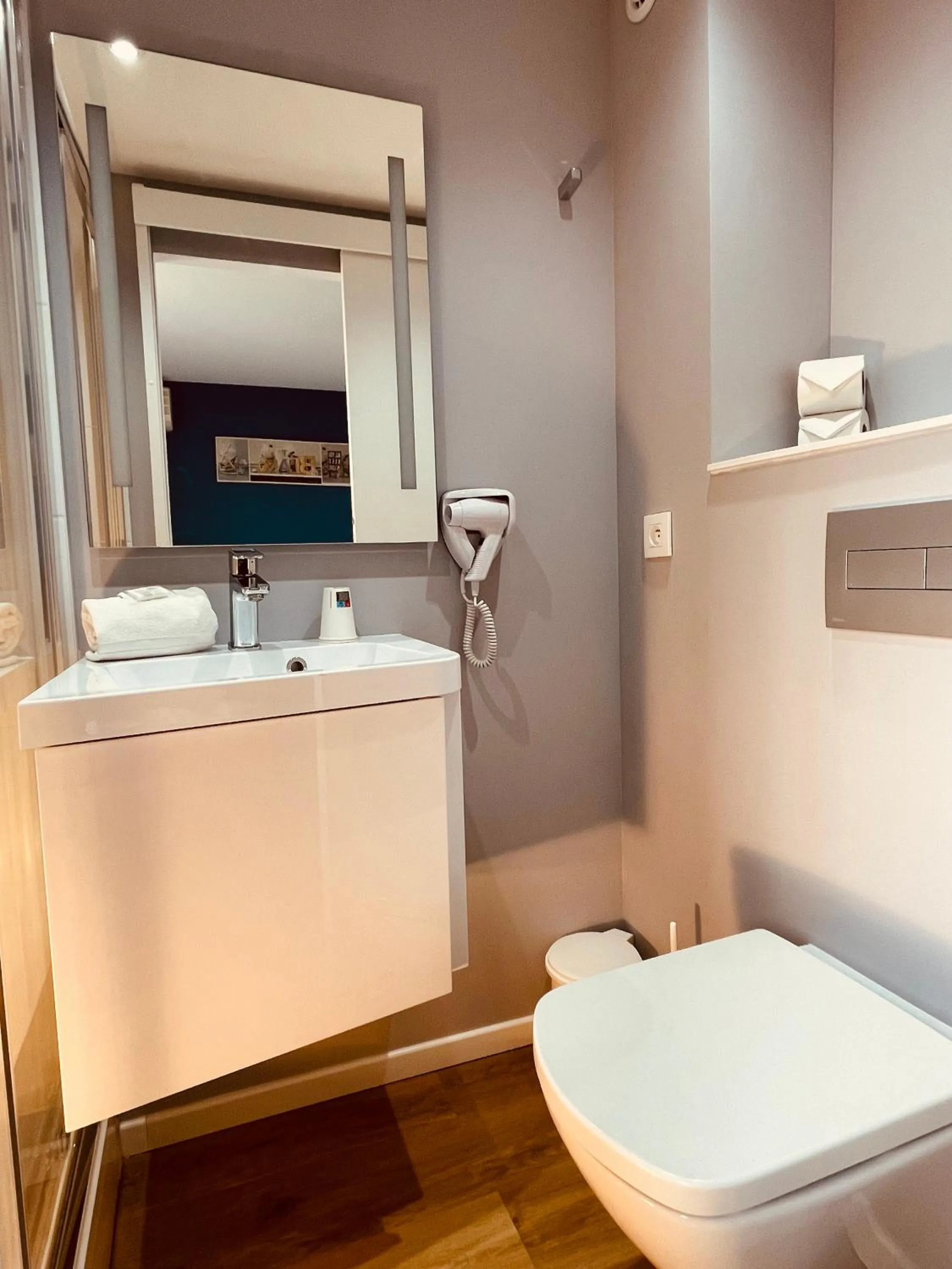 Bathroom in Initial by Balladins Lyon Villefranche-sur-Saône