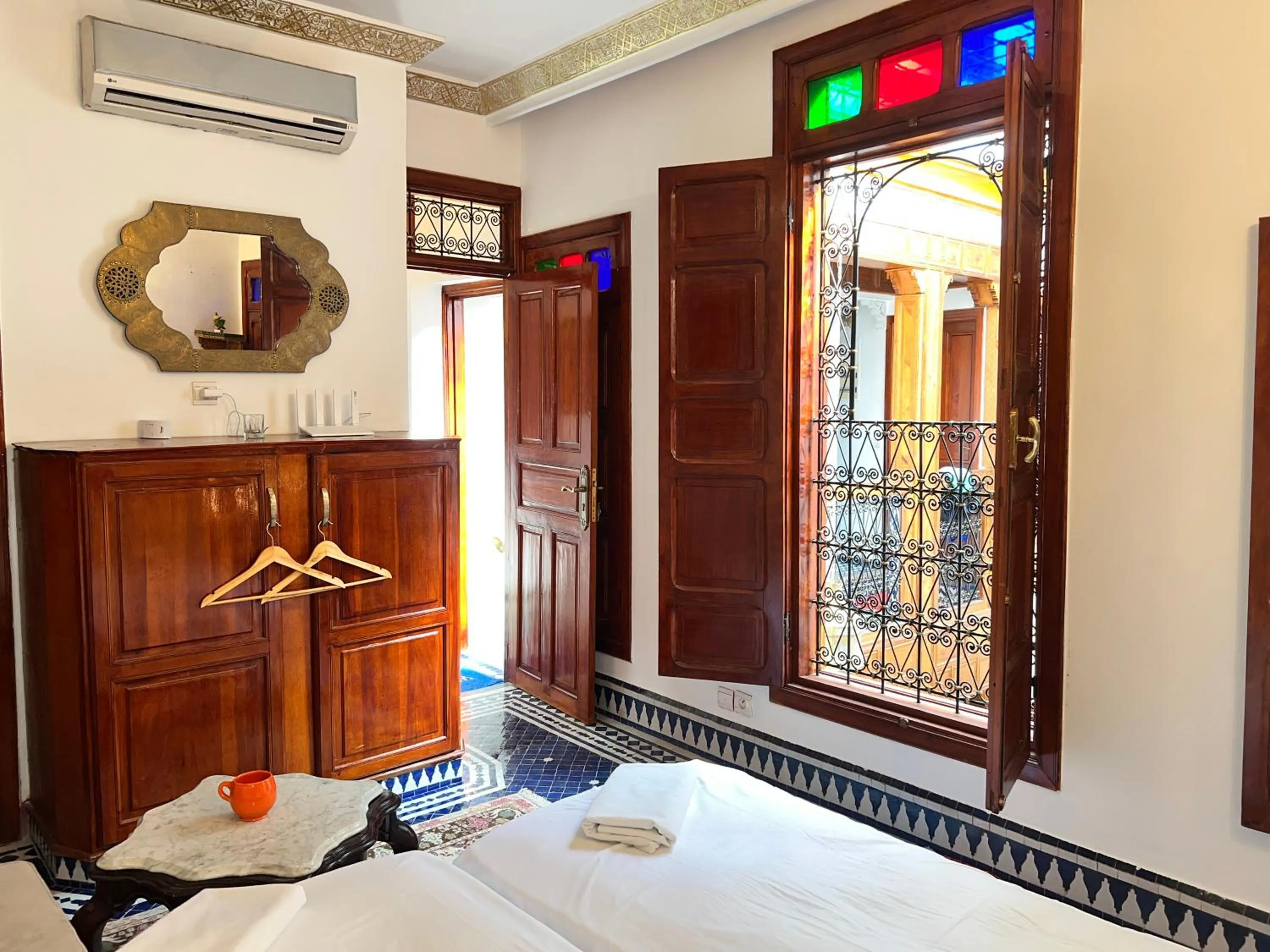 Bed in Fès Riad Scalia Traditional Guesthouse Morocco