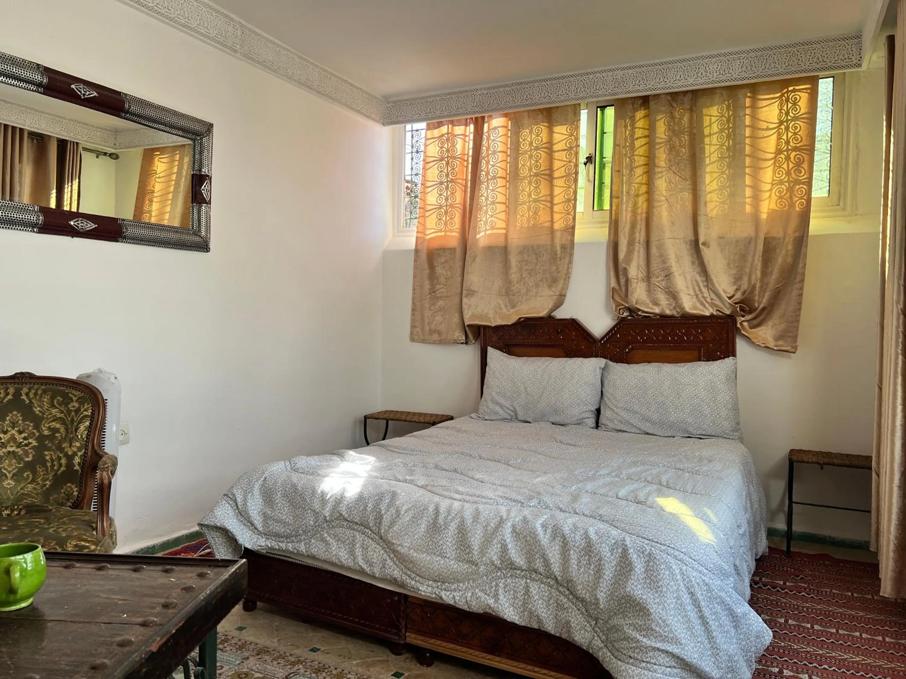 Bed in Fès Riad Scalia Traditional Guesthouse Morocco