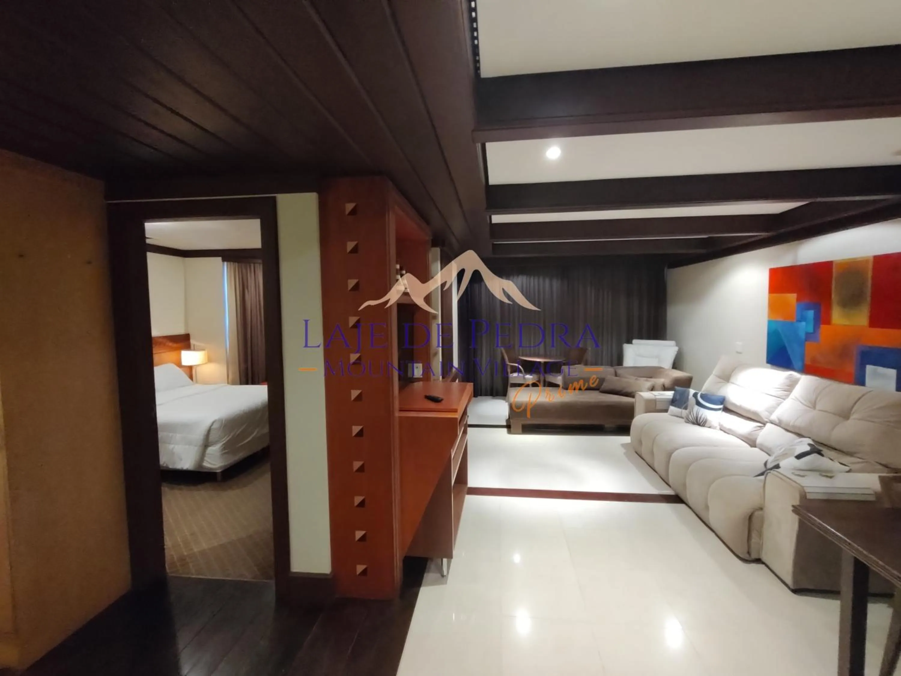 Living room, Bed in Laje de Pedra Mountain VillagePrime