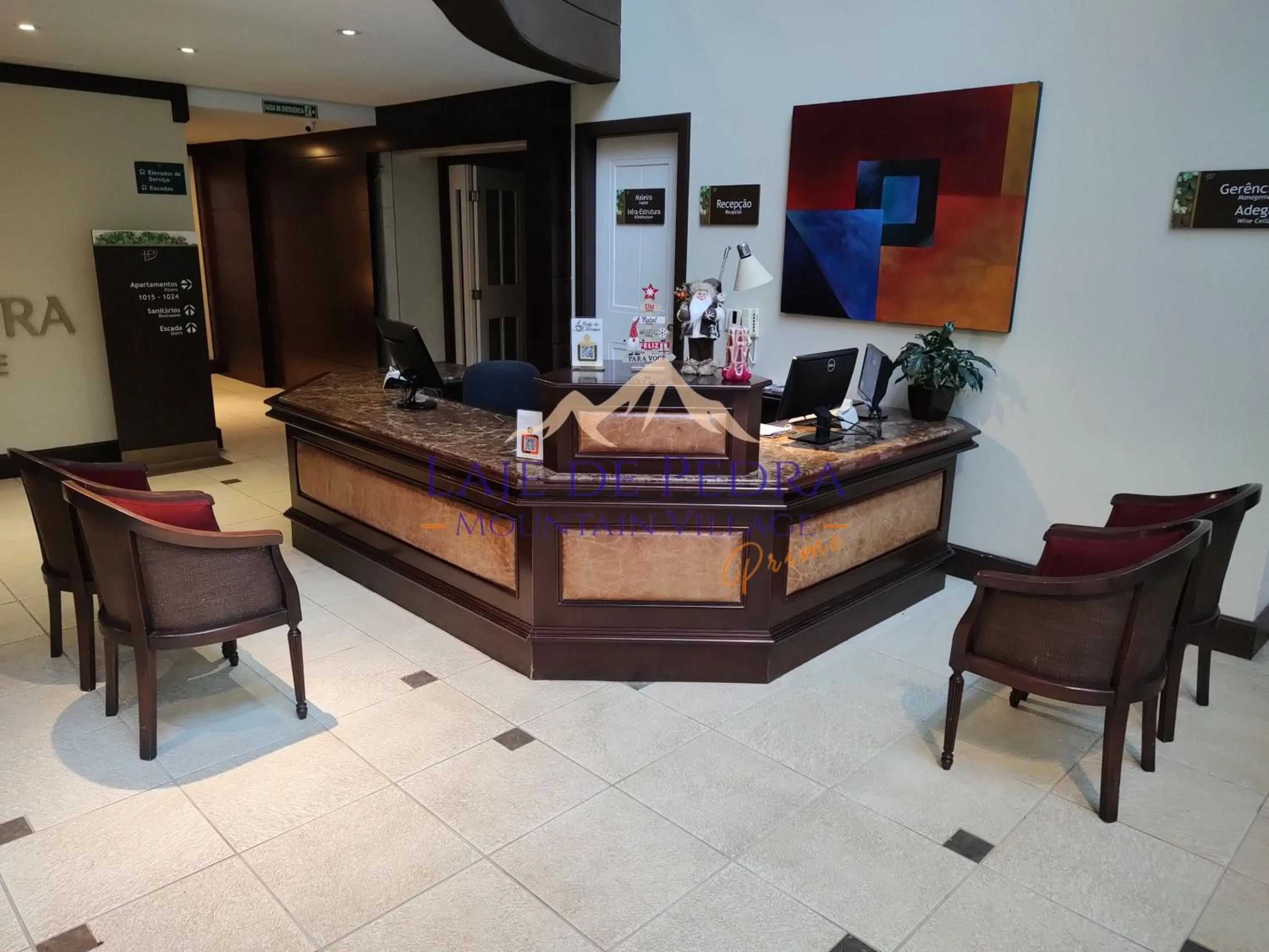 Lobby or reception in Laje de Pedra Mountain VillagePrime