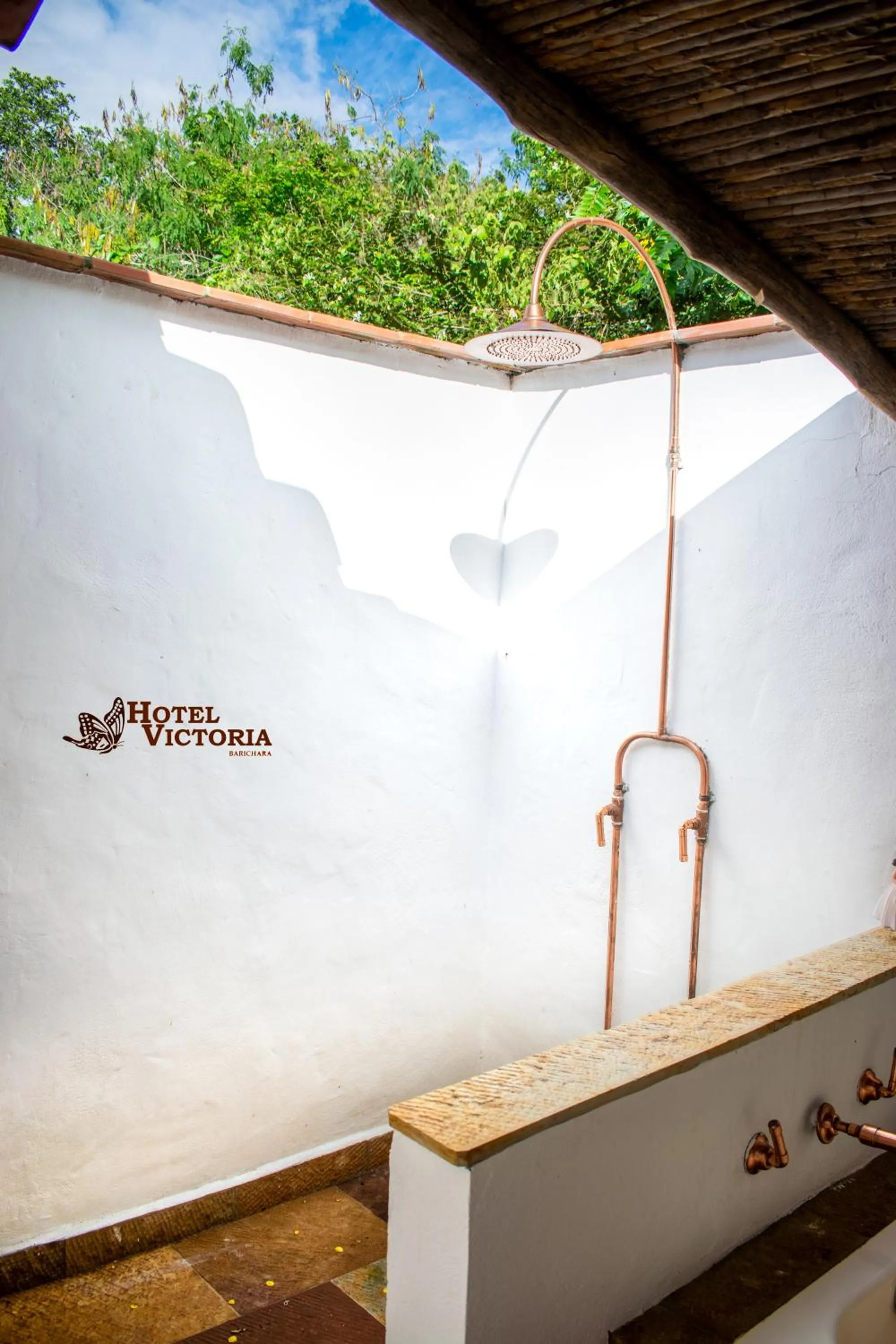 Open Air Bath in Hotel Victoria Barichara