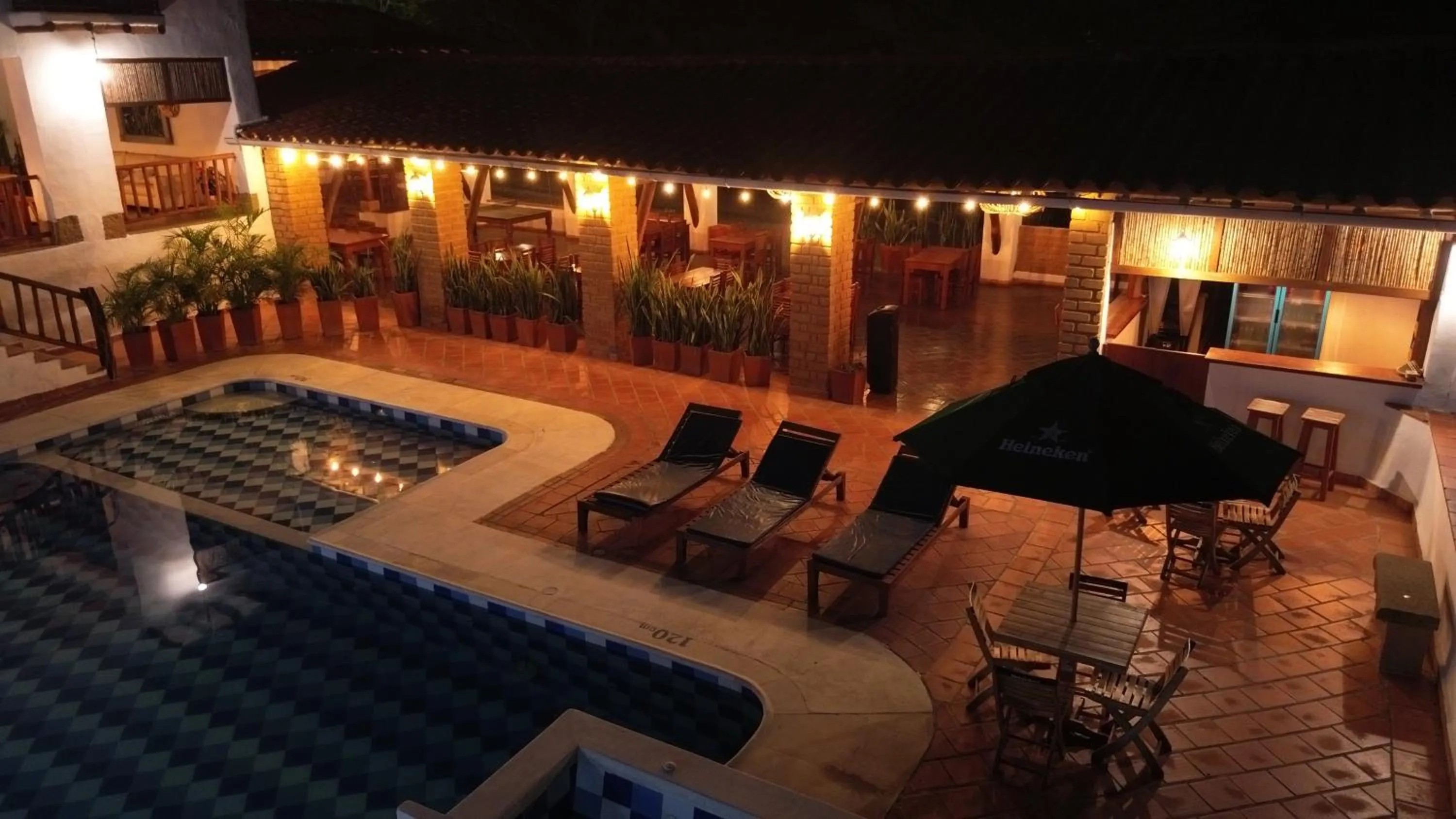 Patio in Hotel Victoria Barichara