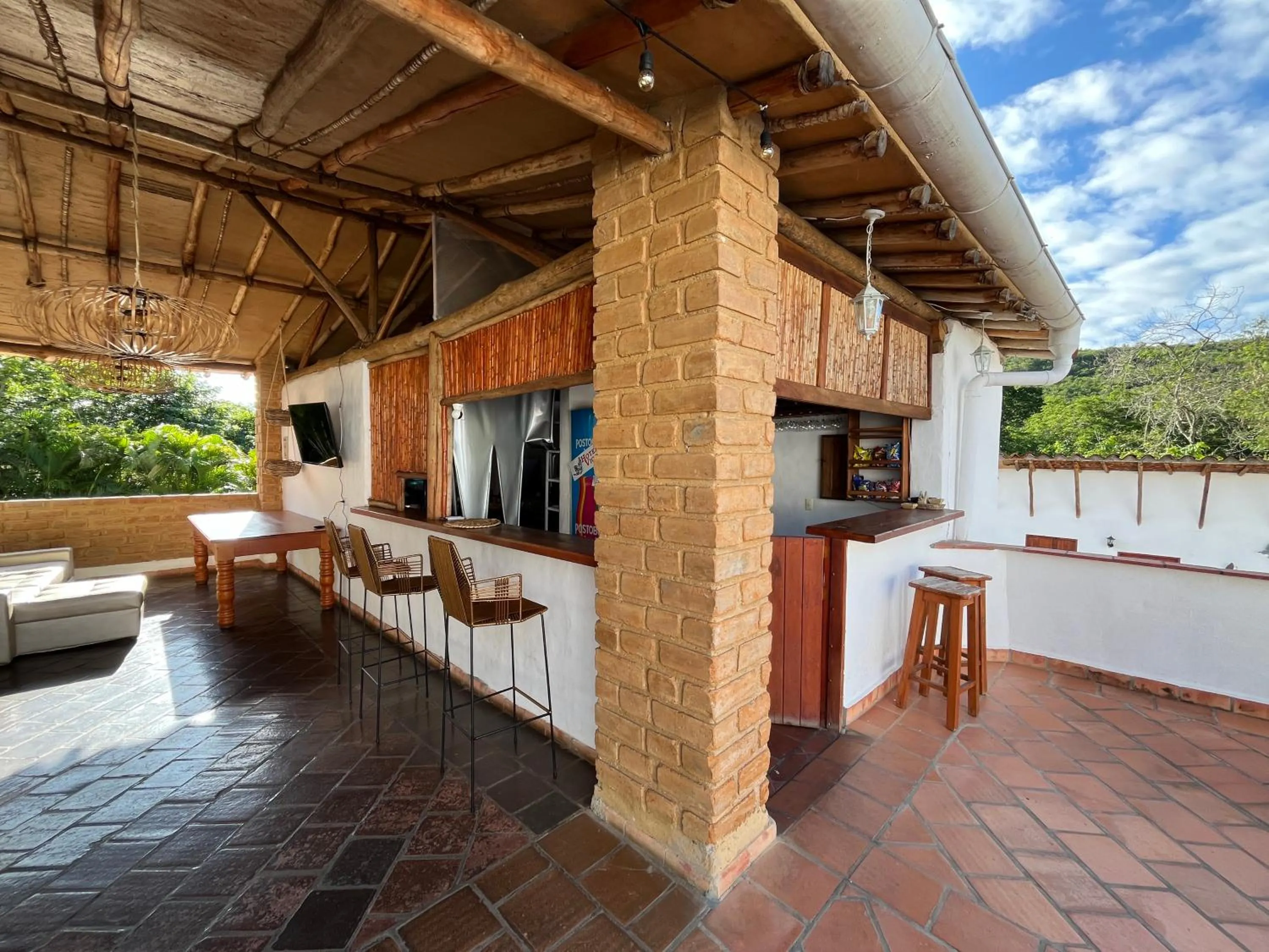 Patio in Hotel Victoria Barichara