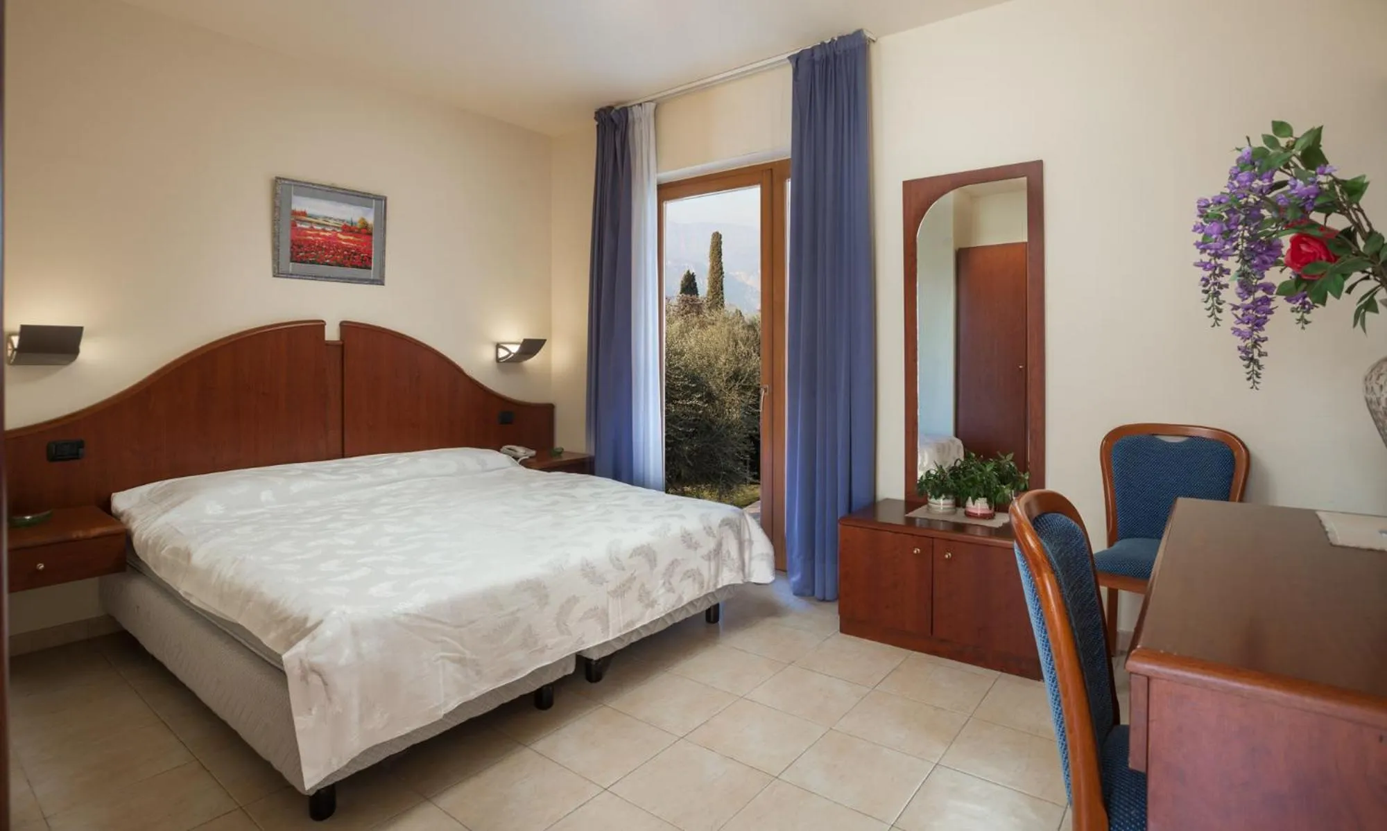 Bed in Hotel Villa Isabella