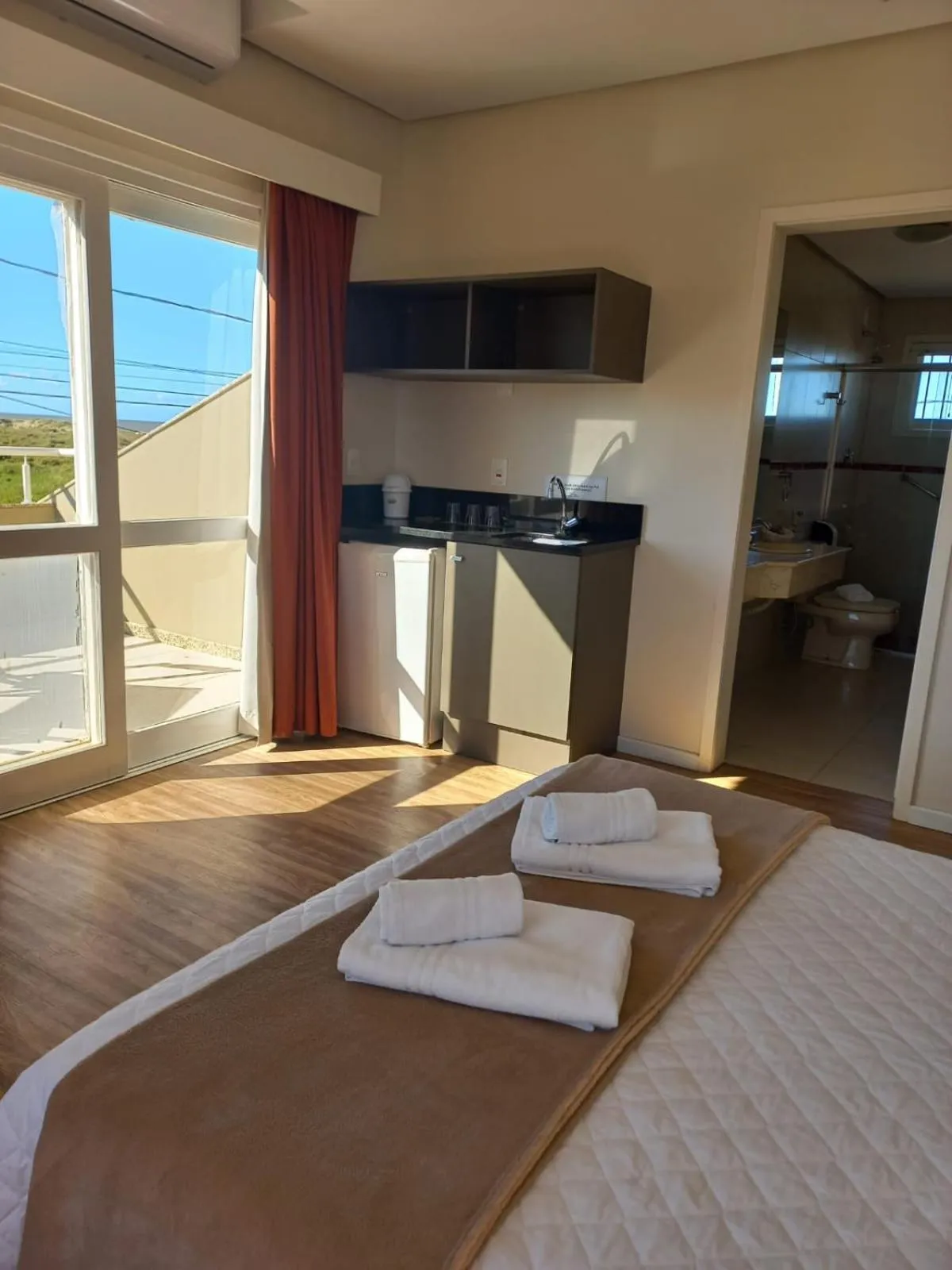 Bathroom, Bed in Pousada Vista da Barra