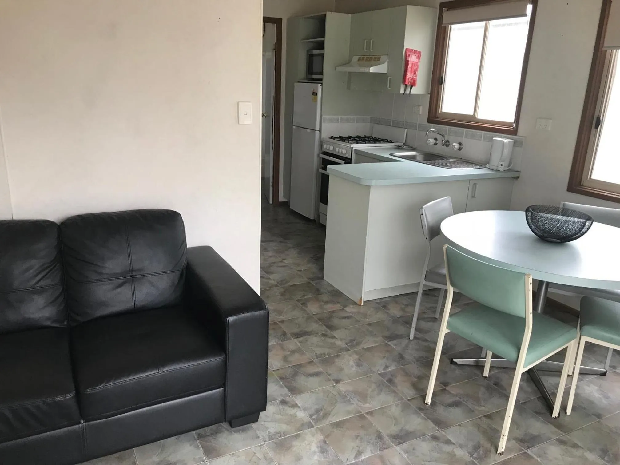 Living room in Geelong Surfcoast Hwy Holiday Park