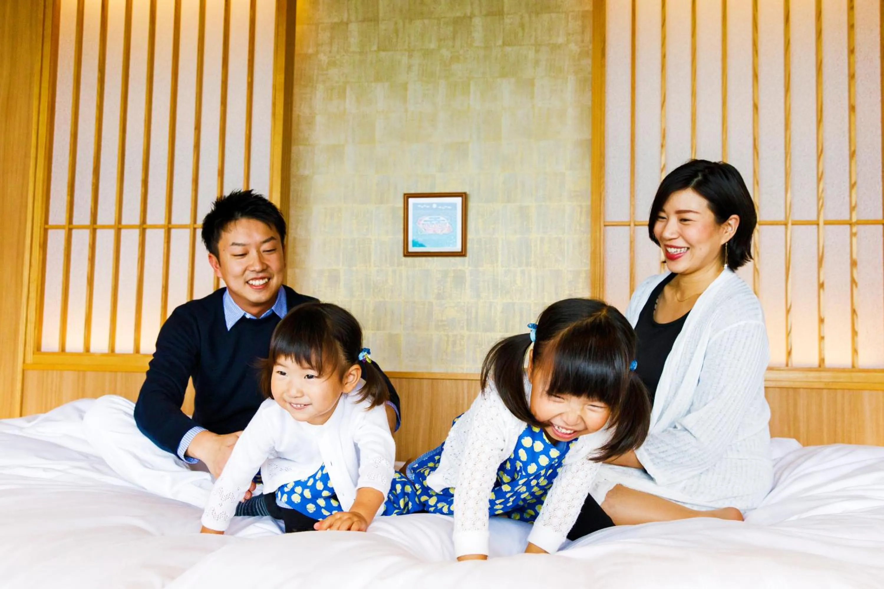 Photo of the whole room, Bed in Umino Ryotei Okinawa Nakamasou