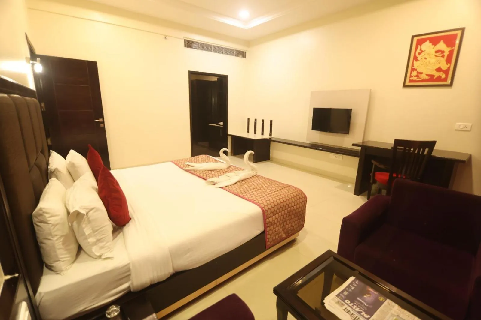 Bed in Chandra Grand