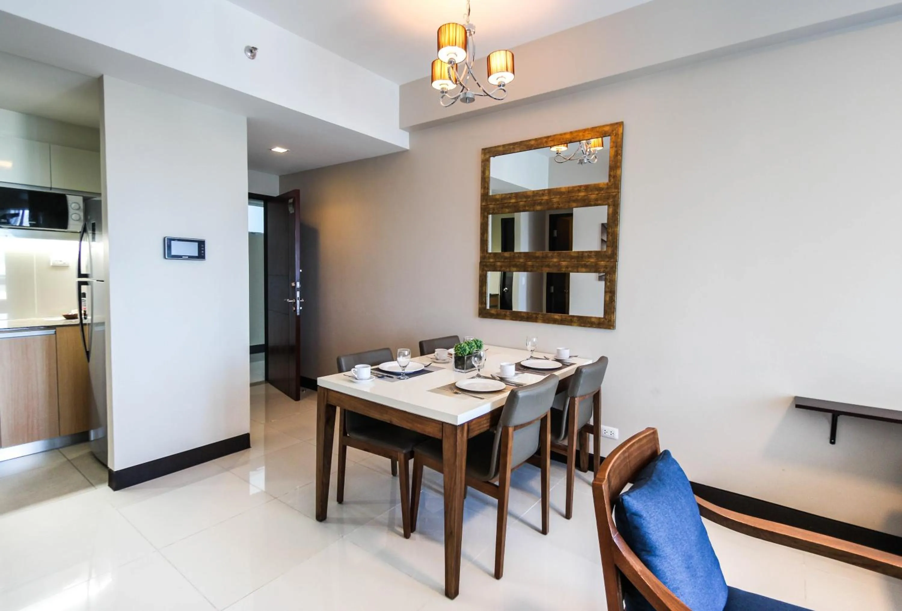 Dining area in C Suites at Mactan Newtown