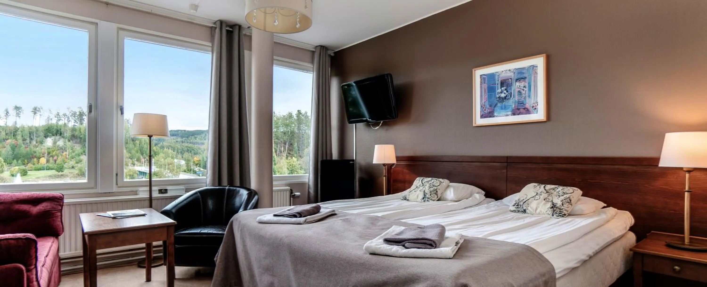 Bed in Hotel Sollefteå